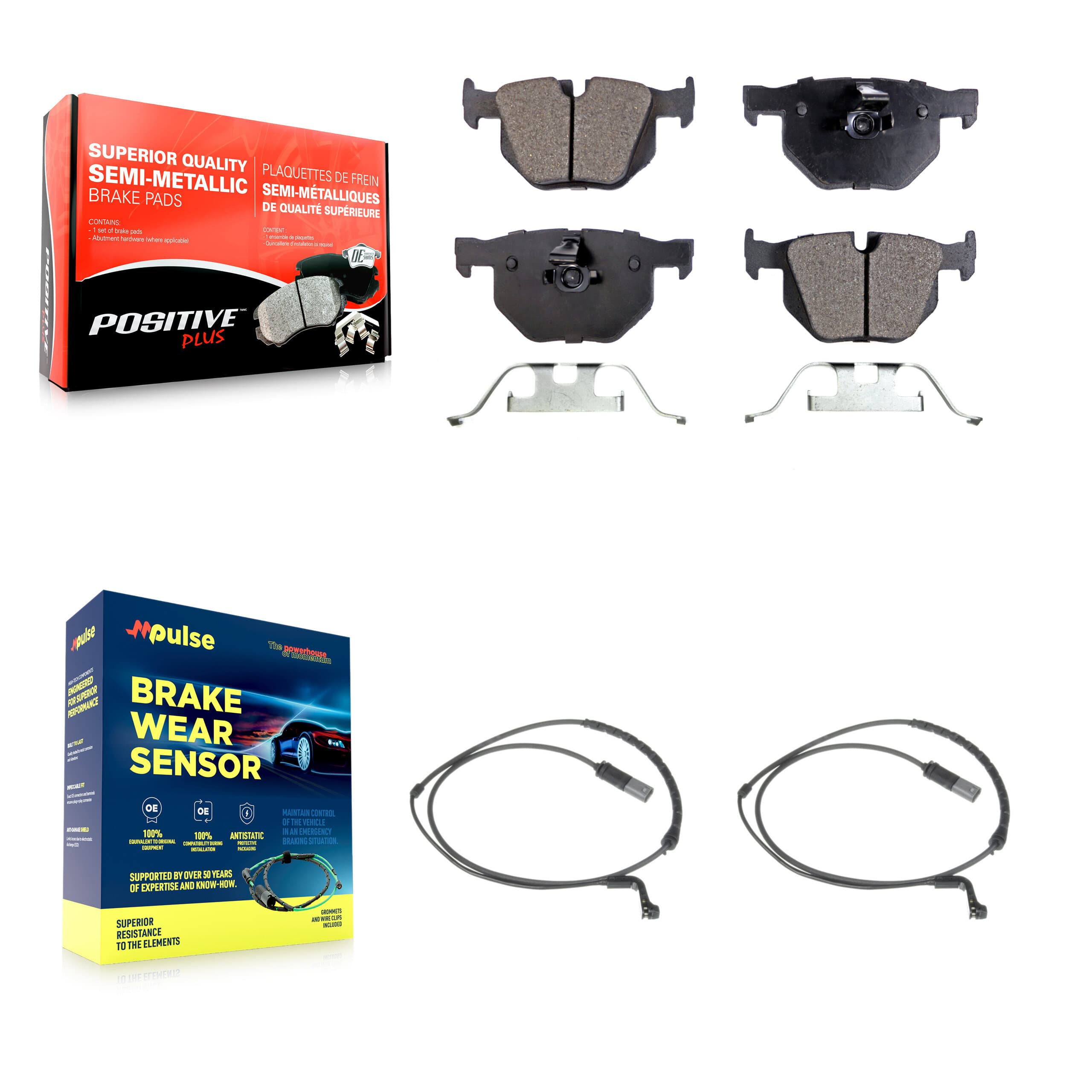 Positive Plus - KPW-101216 - Rear Disc Brake Pad Kits image 1