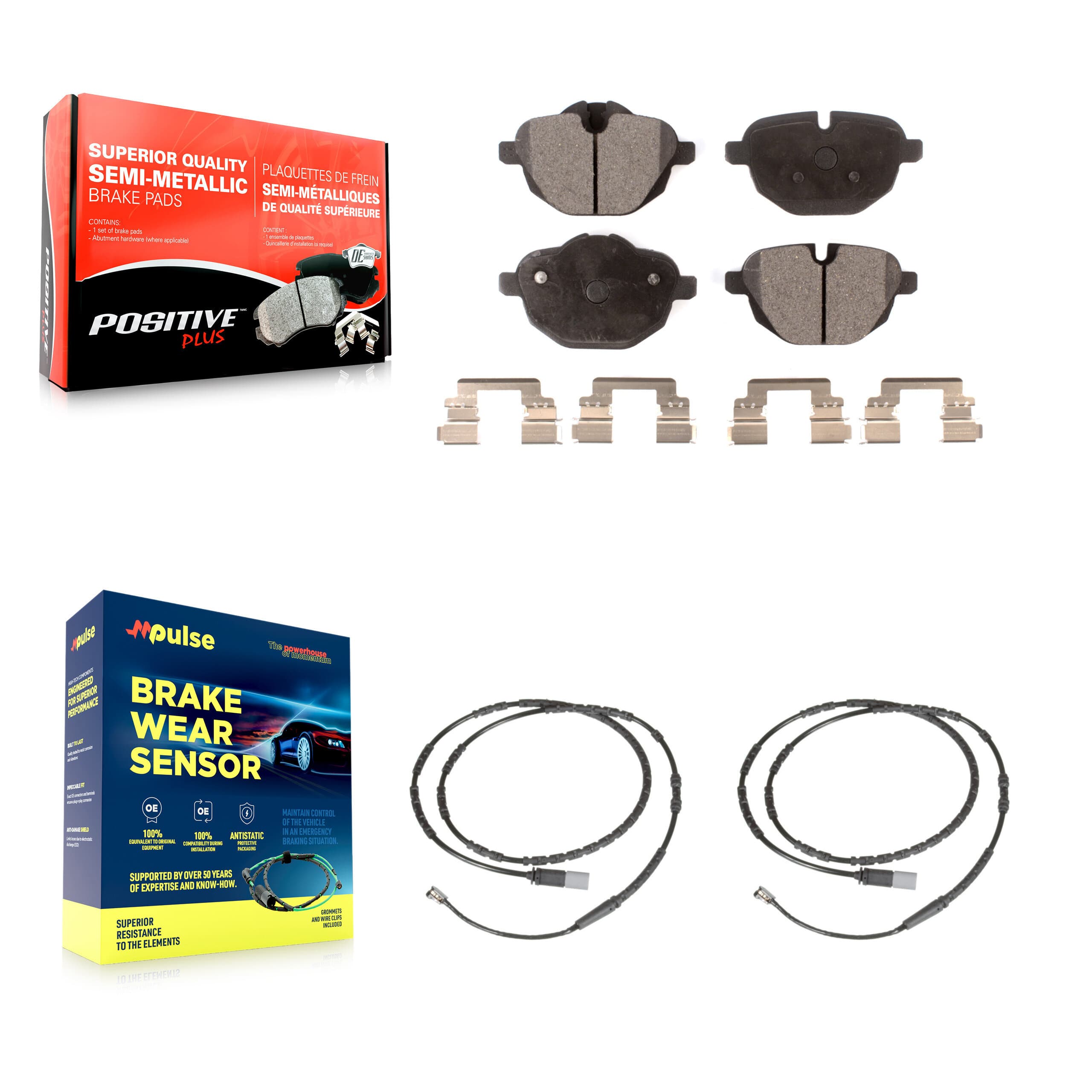 Positive Plus - KPW-101226 - Rear Disc Brake Pad Kits image 1