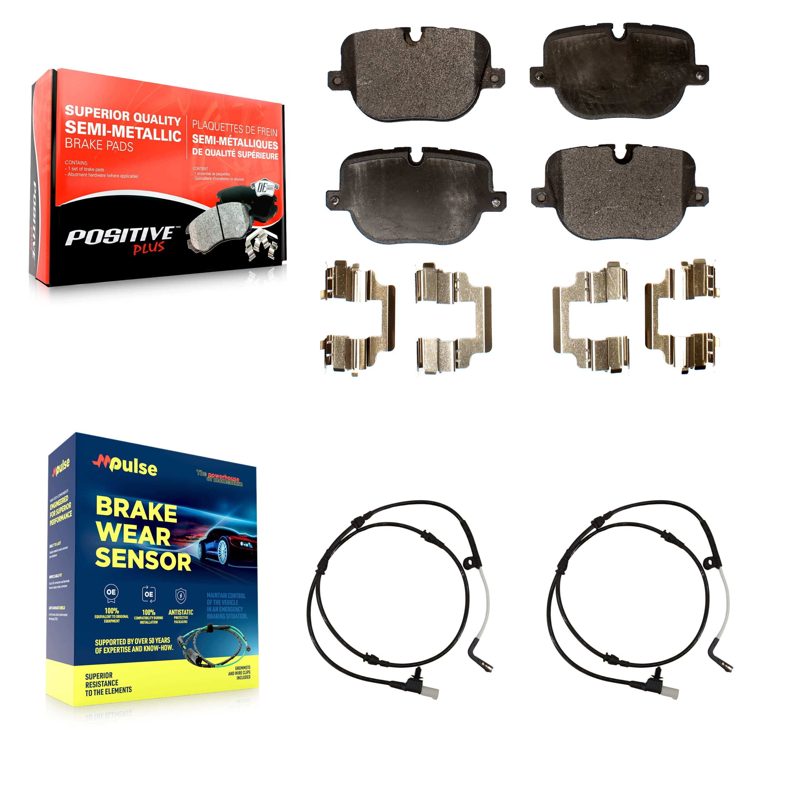 Positive Plus - KPW-101231 - Rear Disc Brake Pad Kits image 1
