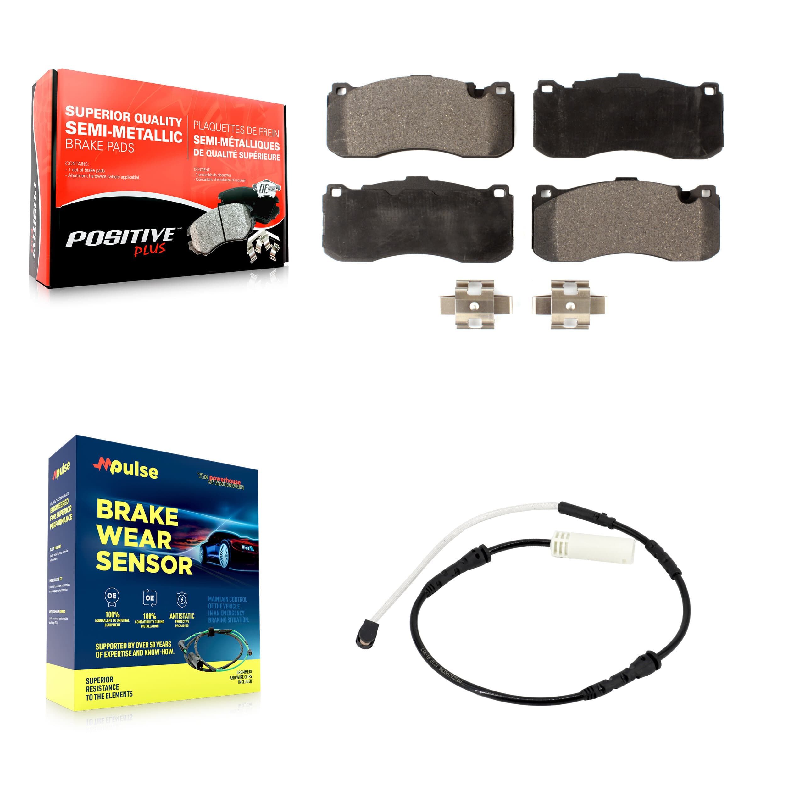 Positive Plus - KPW-101320 - Front Disc Brake Pad Kits image 1