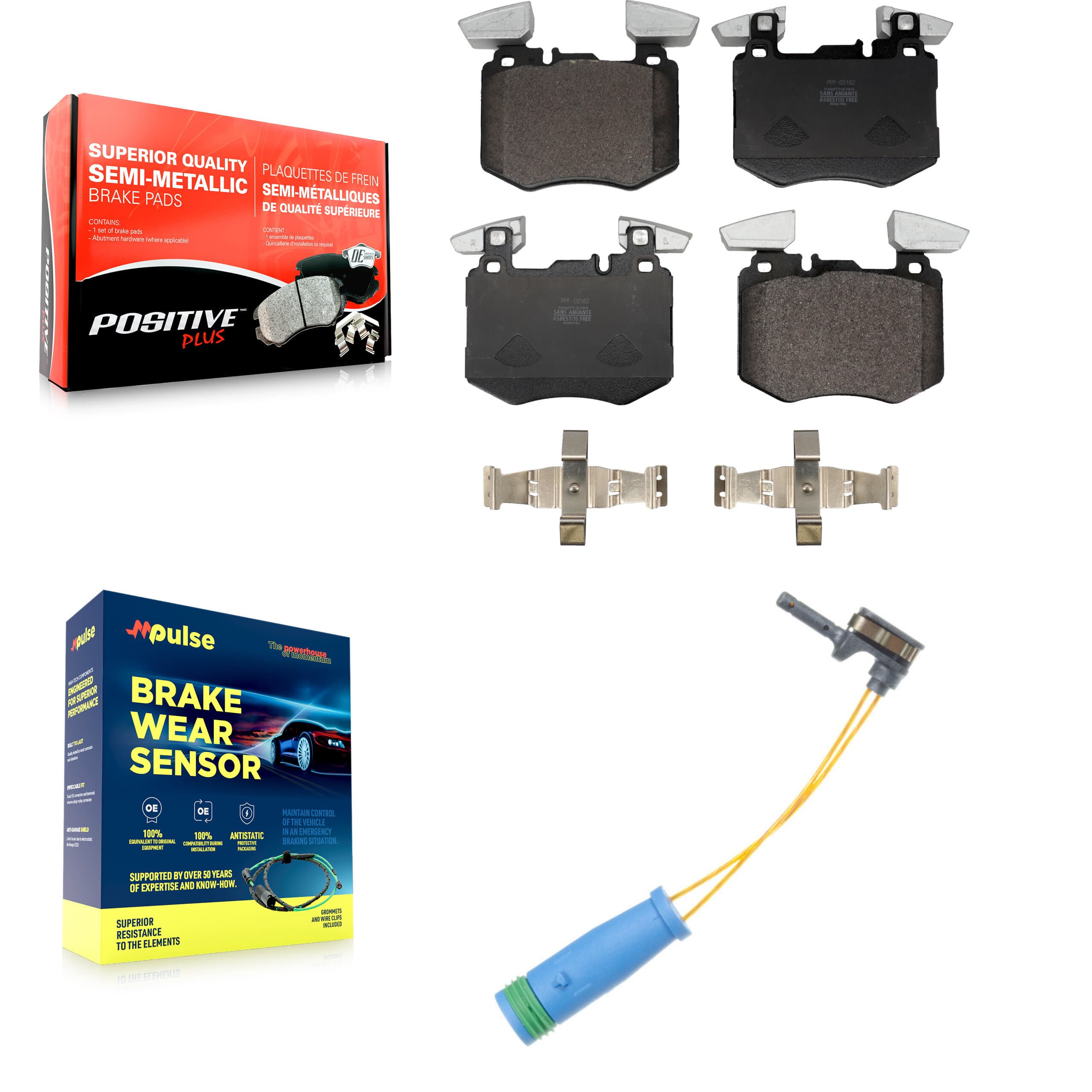 Positive Plus - KPW-101391 - Front Disc Brake Pad Kits image 1