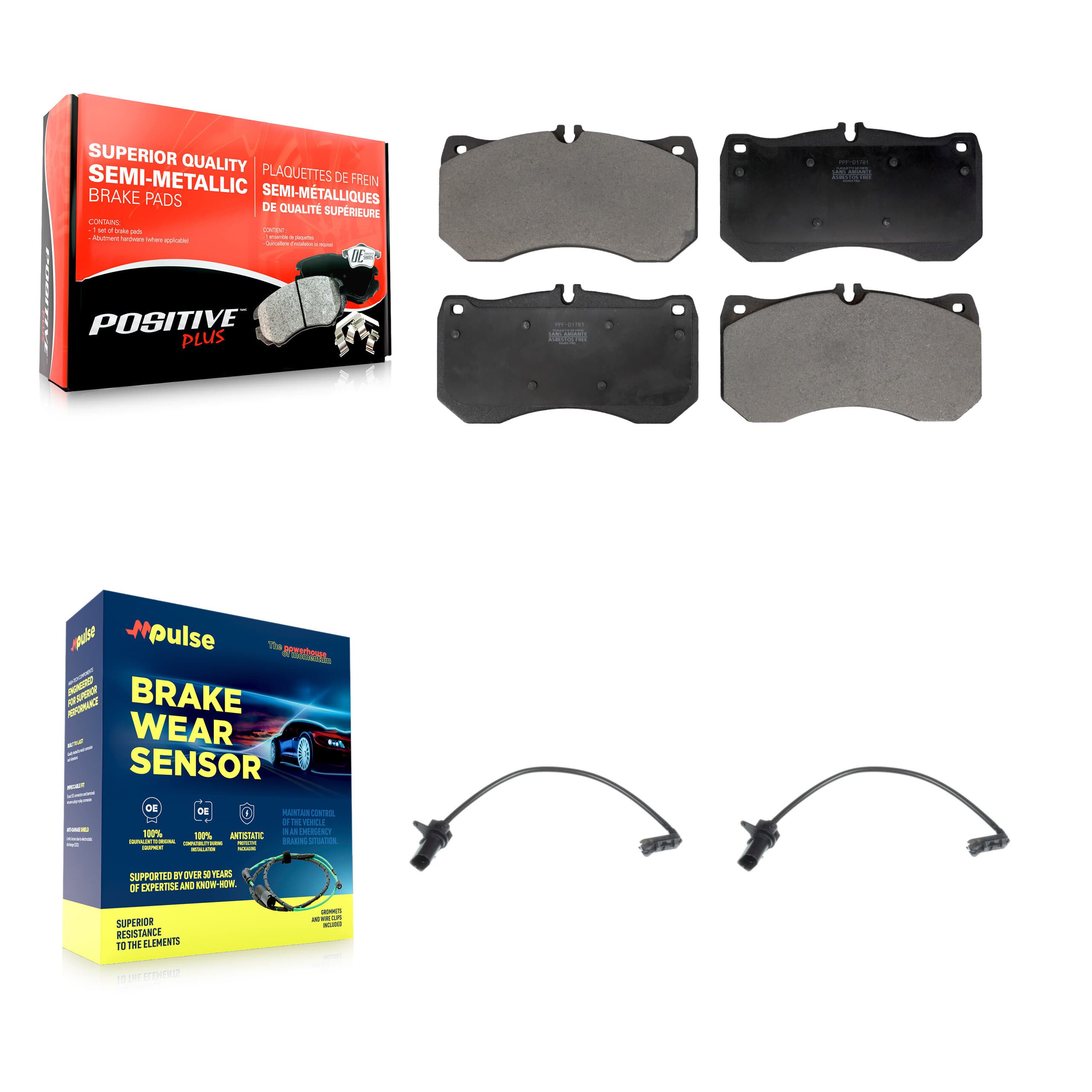 Positive Plus - KPW-101400 - Front Disc Brake Pad Kits image 1