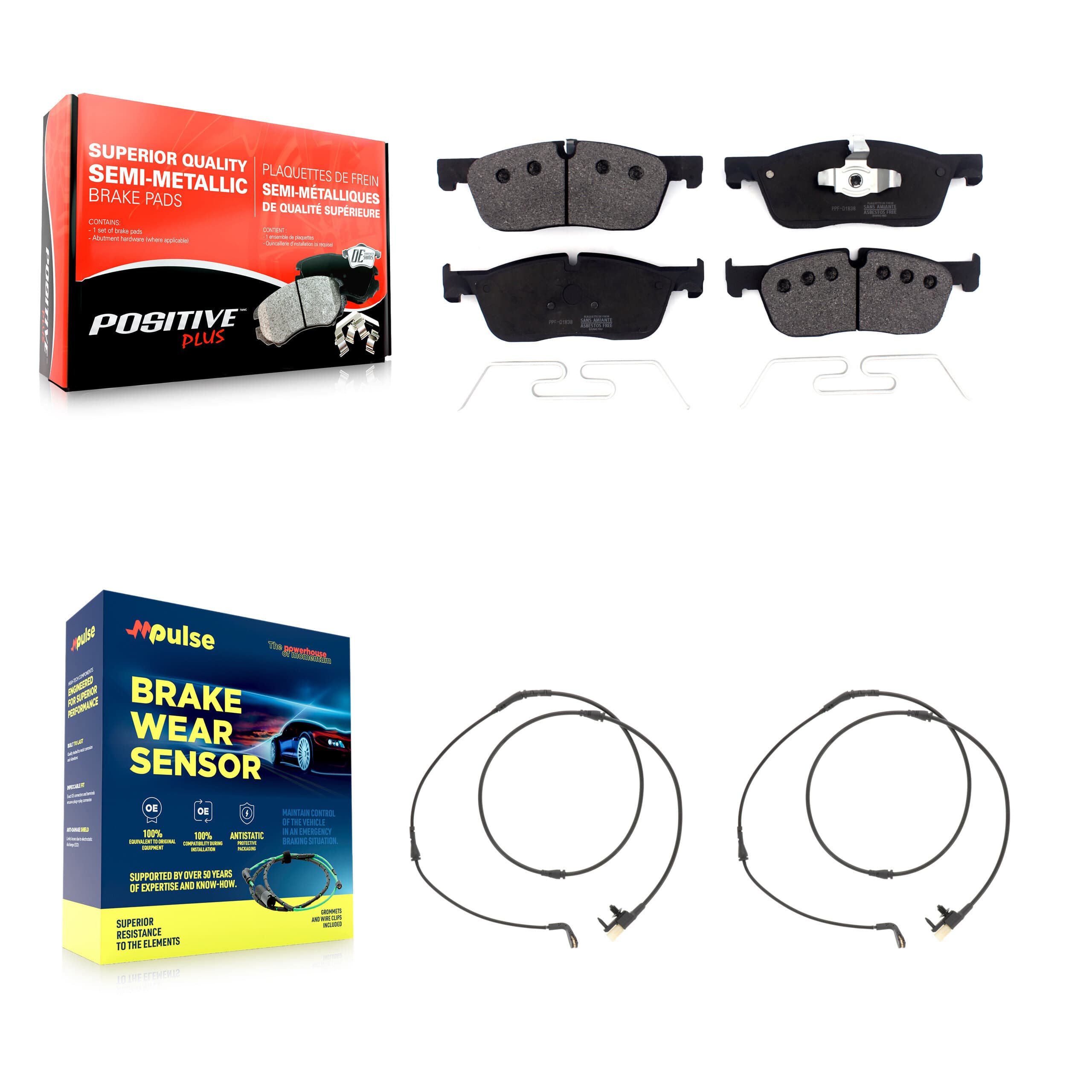 Positive Plus - KPW-101402 - Front Disc Brake Pad Kits image 1