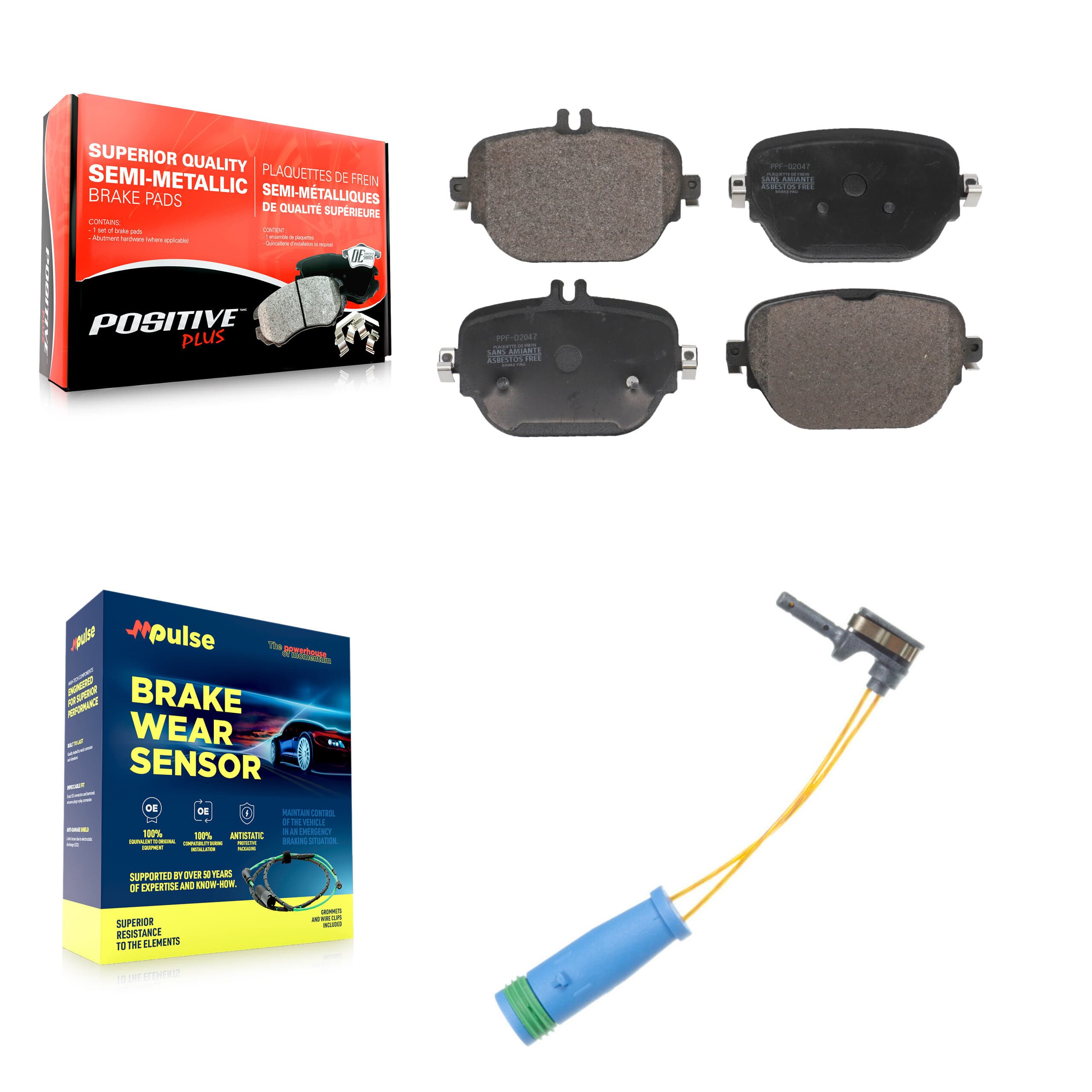 Positive Plus - KPW-101428 - Rear Disc Brake Pad Kits image 1