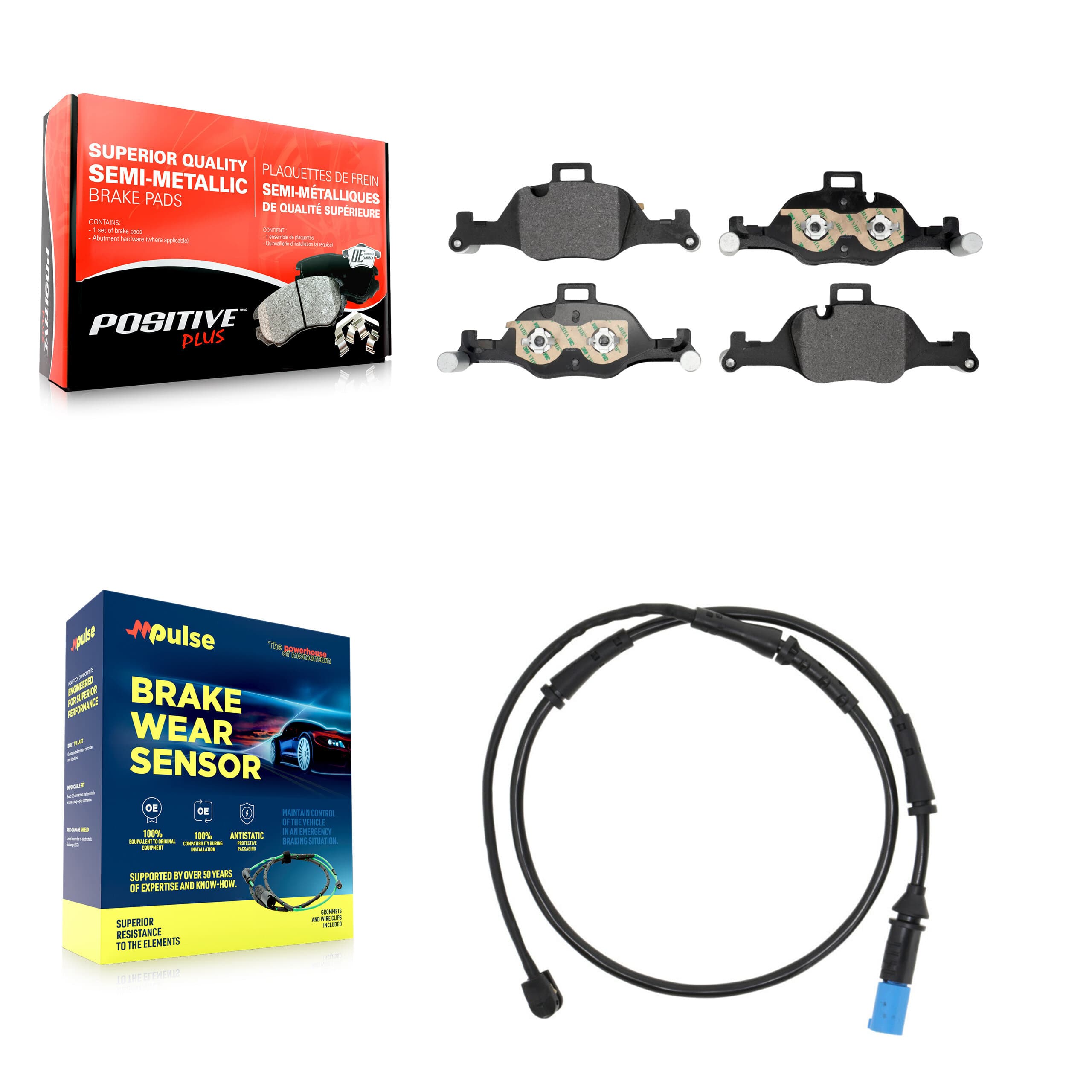 Positive Plus - KPW-101563 - Front Disc Brake Pad Kits image 1