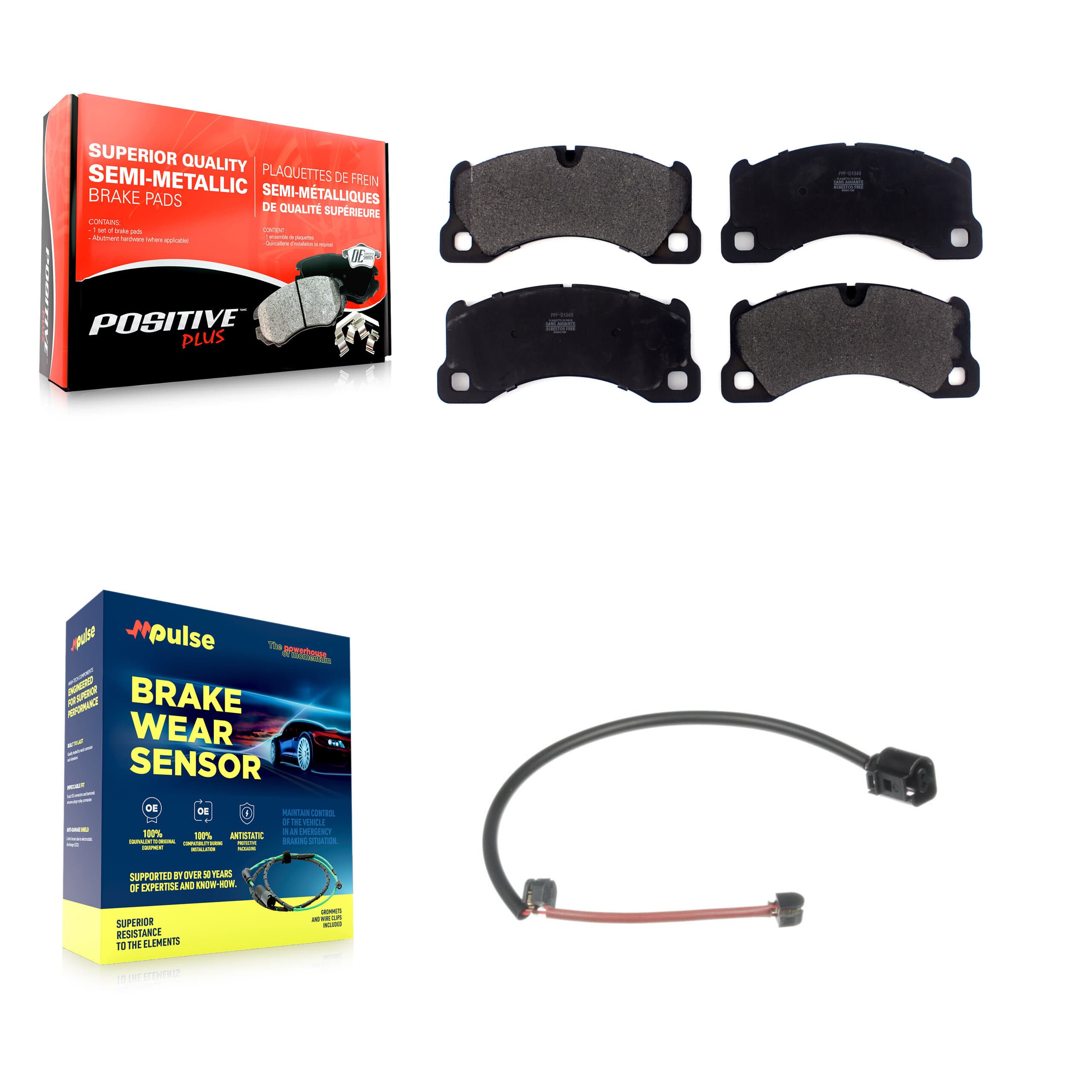 Positive Plus - KPW-101567 - Front Disc Brake Pad Kits image 1