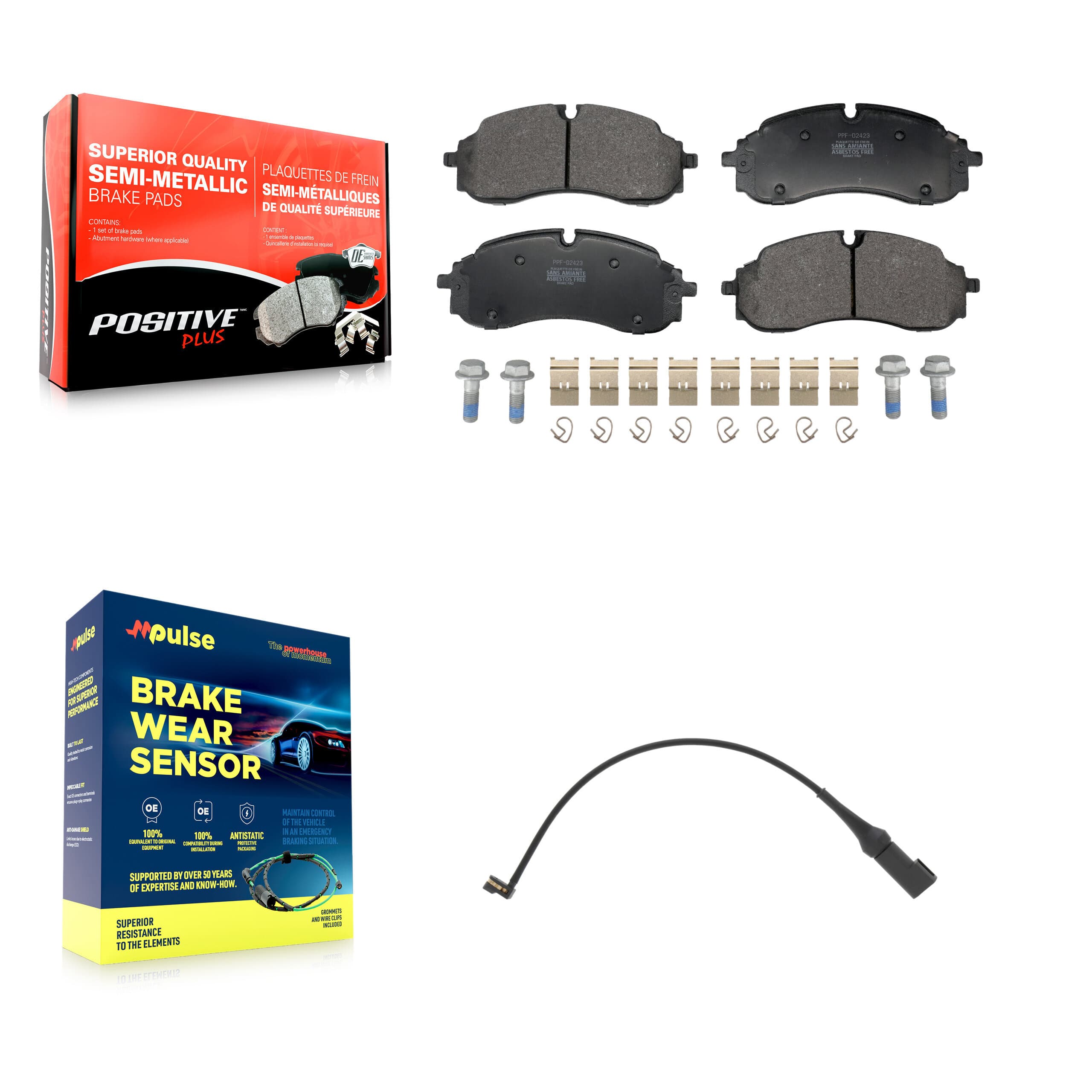 Positive Plus - KPW-101569 - Front Disc Brake Pad Kits image 1