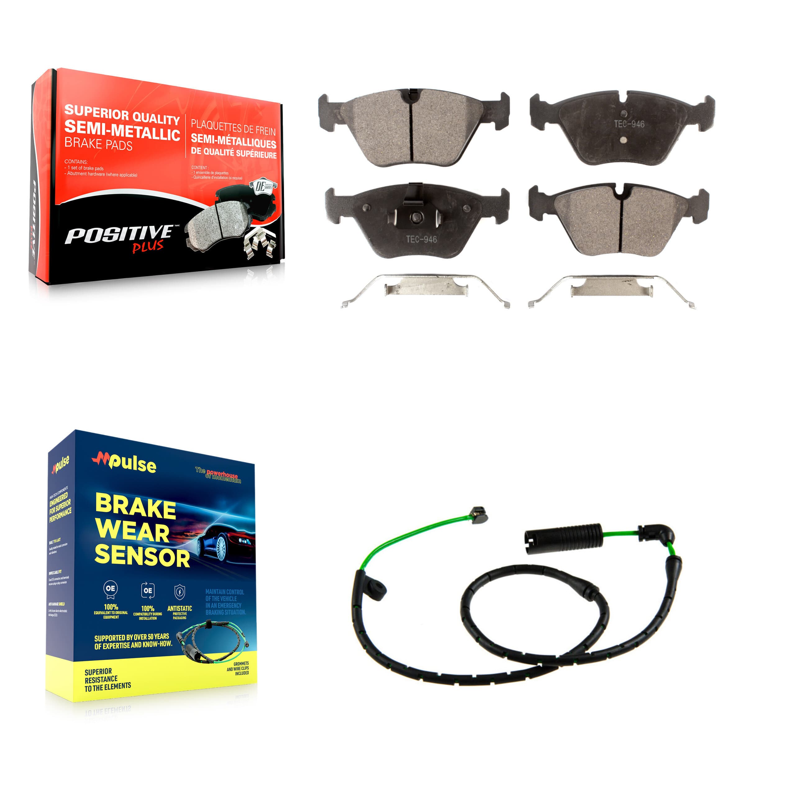Positive Plus - KPW-101570 - Front Disc Brake Pad Kits image 1