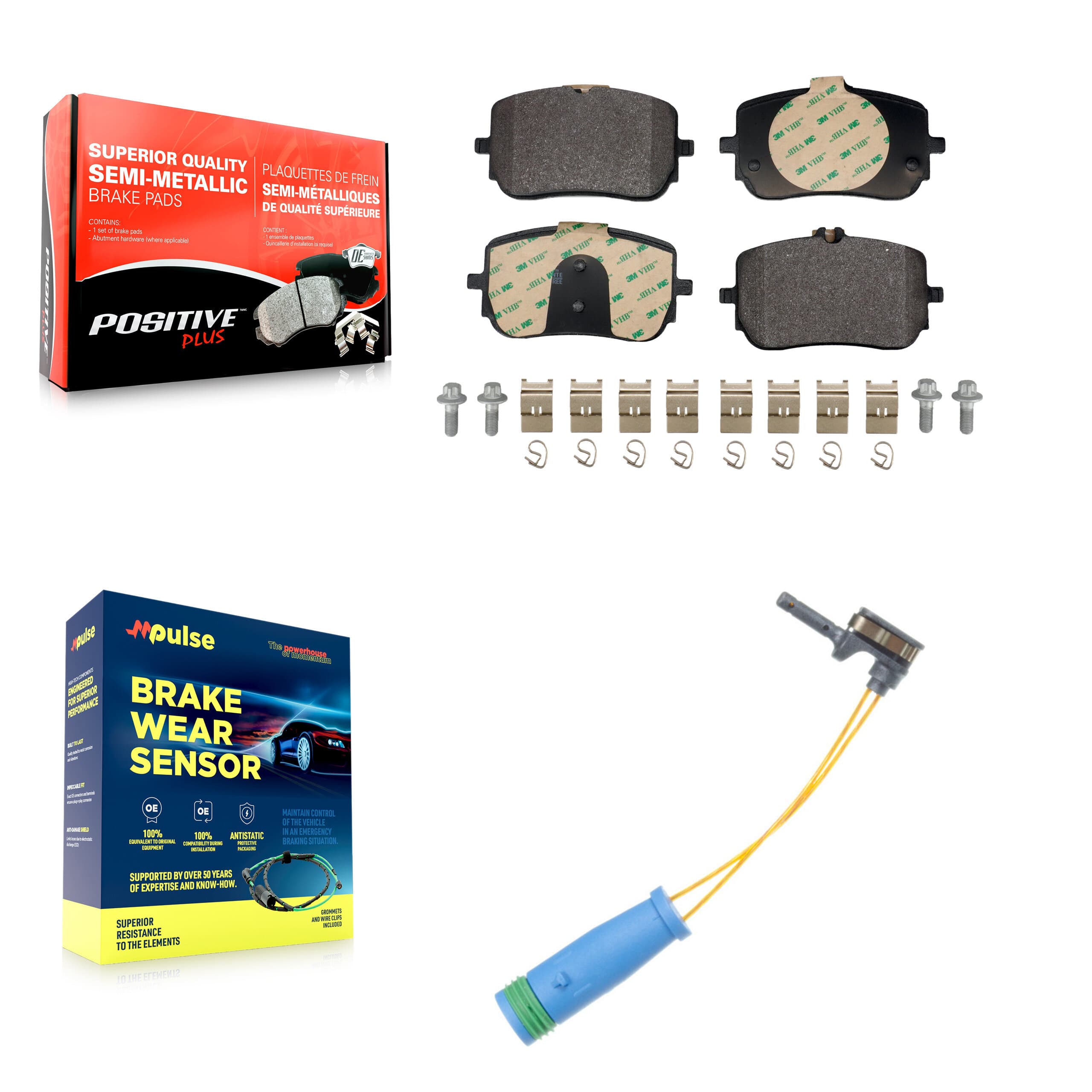 Positive Plus - KPW-101572 - Front Disc Brake Pad Kits image 1