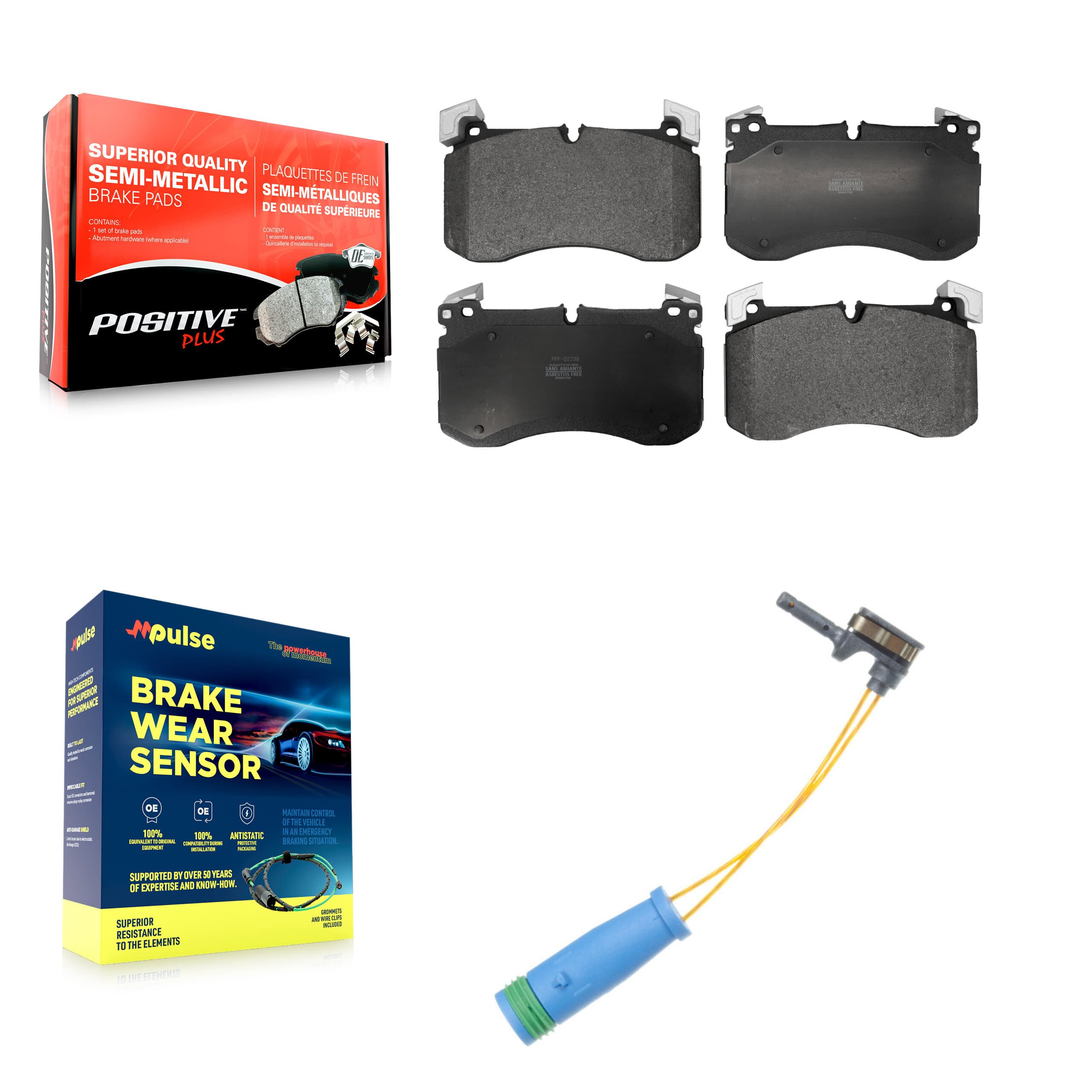 Positive Plus - KPW-101574 - Front Disc Brake Pad Kits image 1