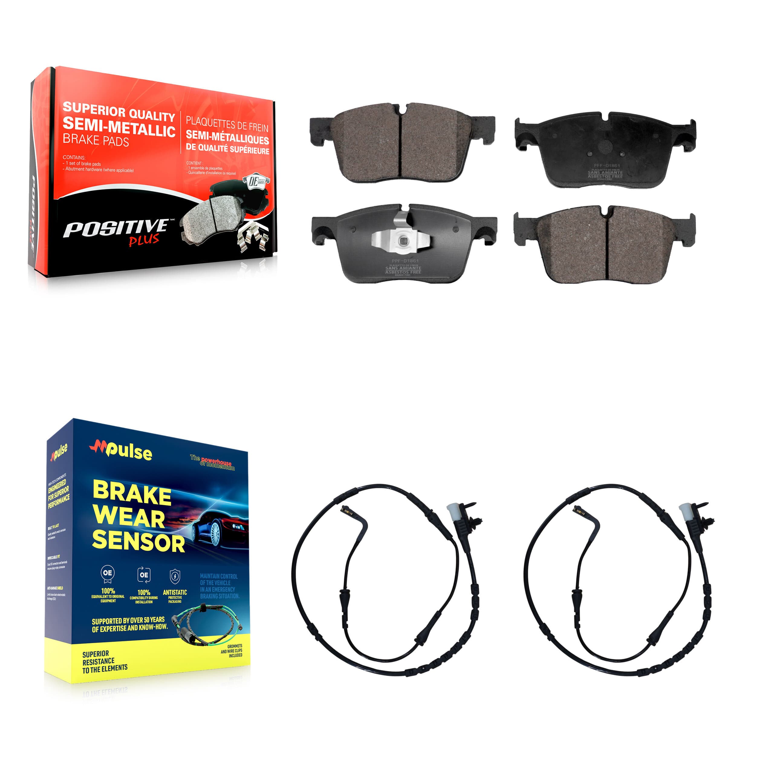 Positive Plus - KPW-101579 - Front Disc Brake Pad Kits image 1