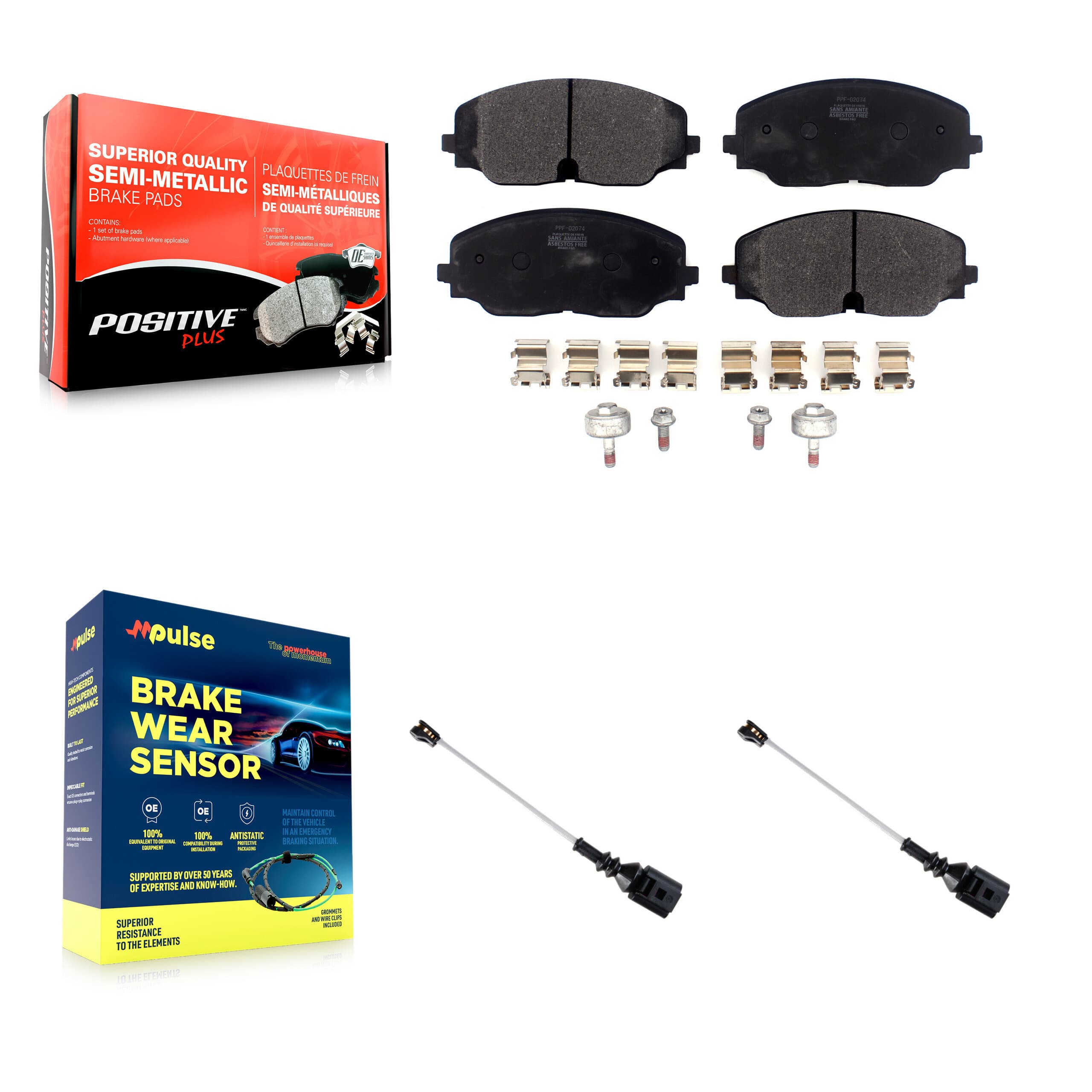 Positive Plus - KPW-101584 - Front Disc Brake Pad Kits image 1