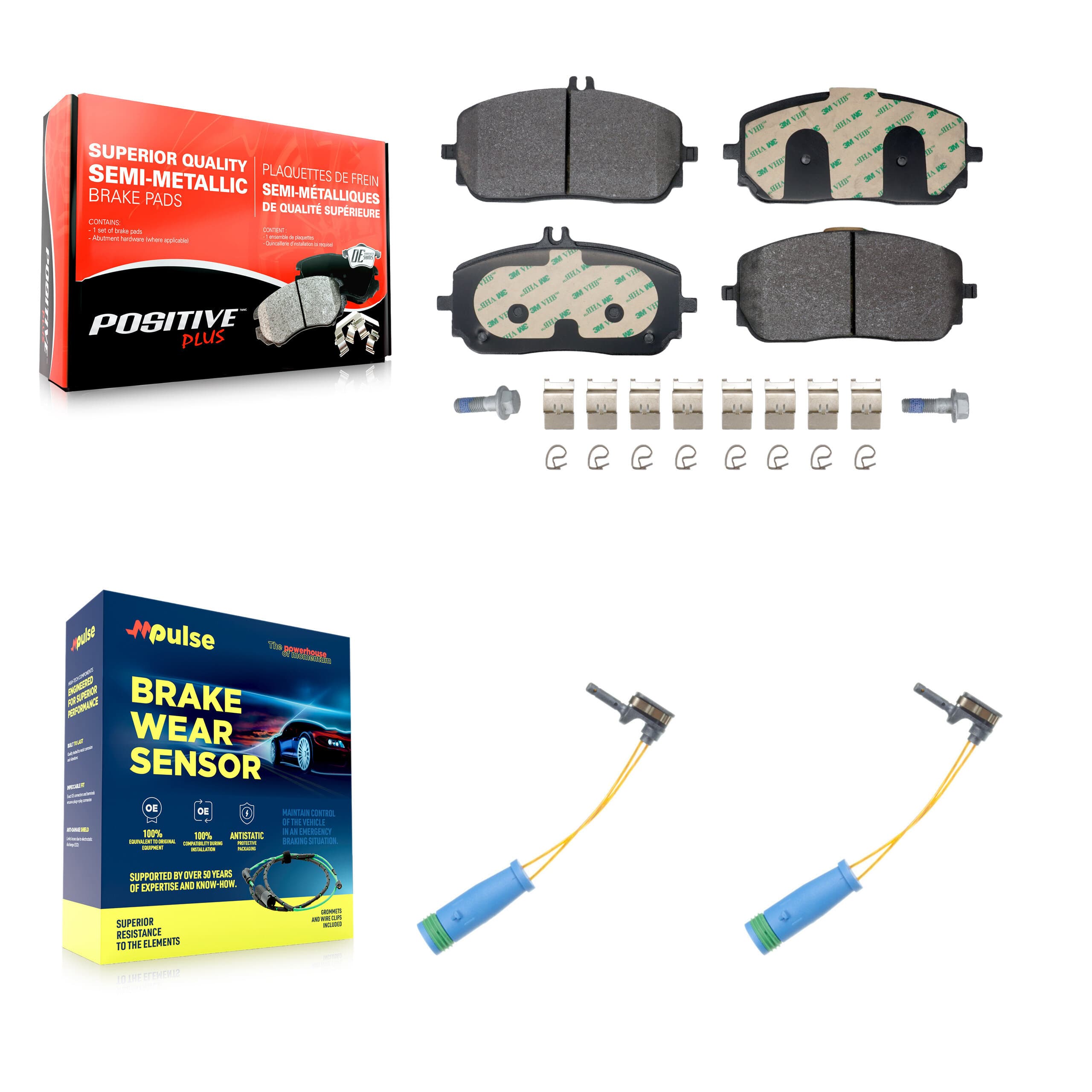Positive Plus - KPW-101590 - Front Disc Brake Pad Kits image 1