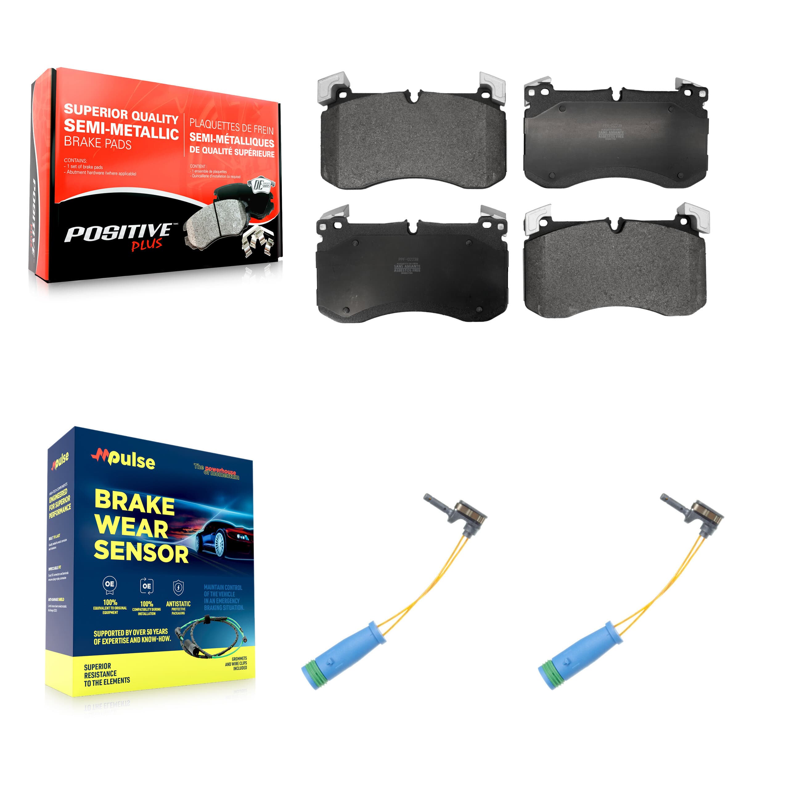 Positive Plus - KPW-101593 - Front Disc Brake Pad Kits image 1