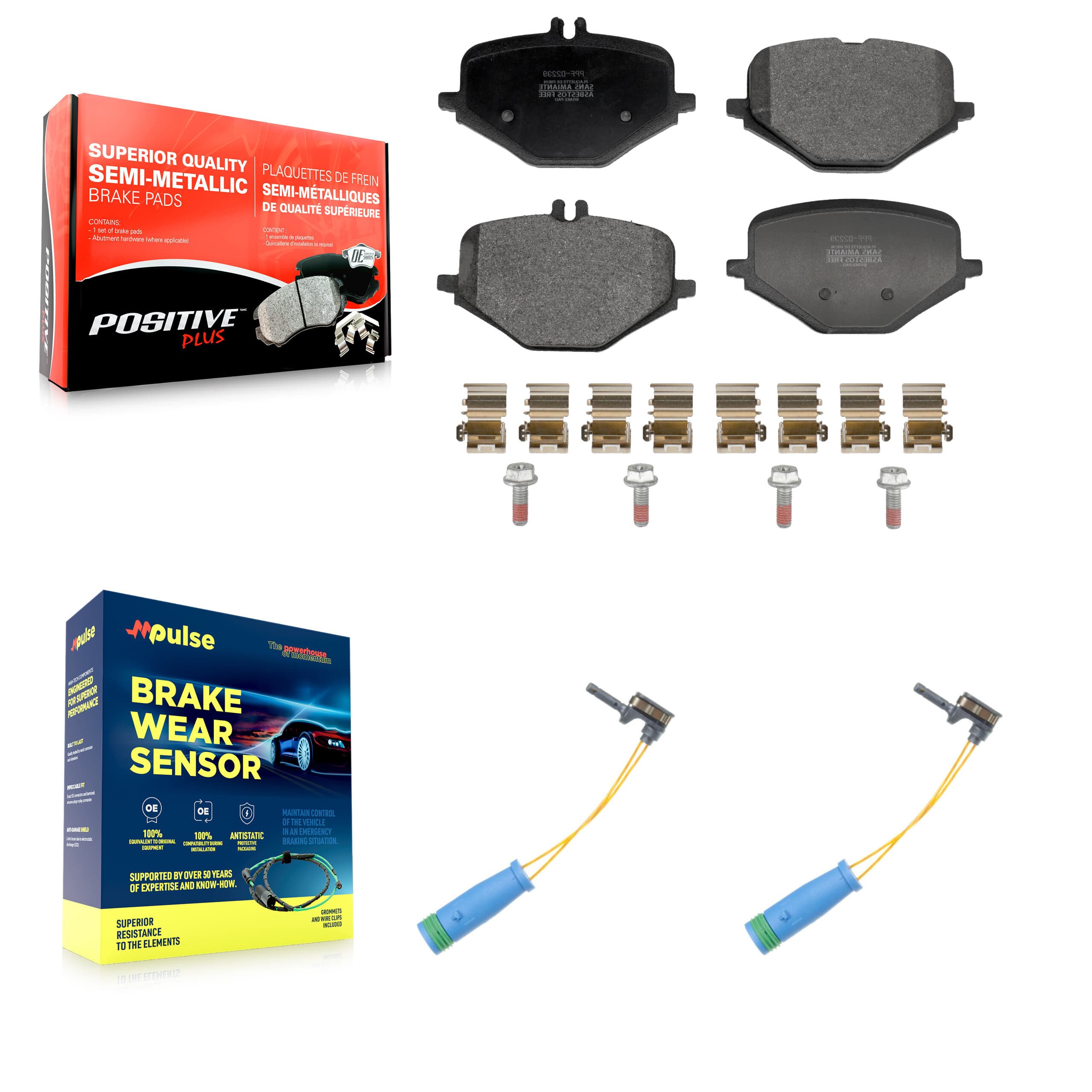 Positive Plus - KPW-101640 - Rear Disc Brake Pad Kits image 1