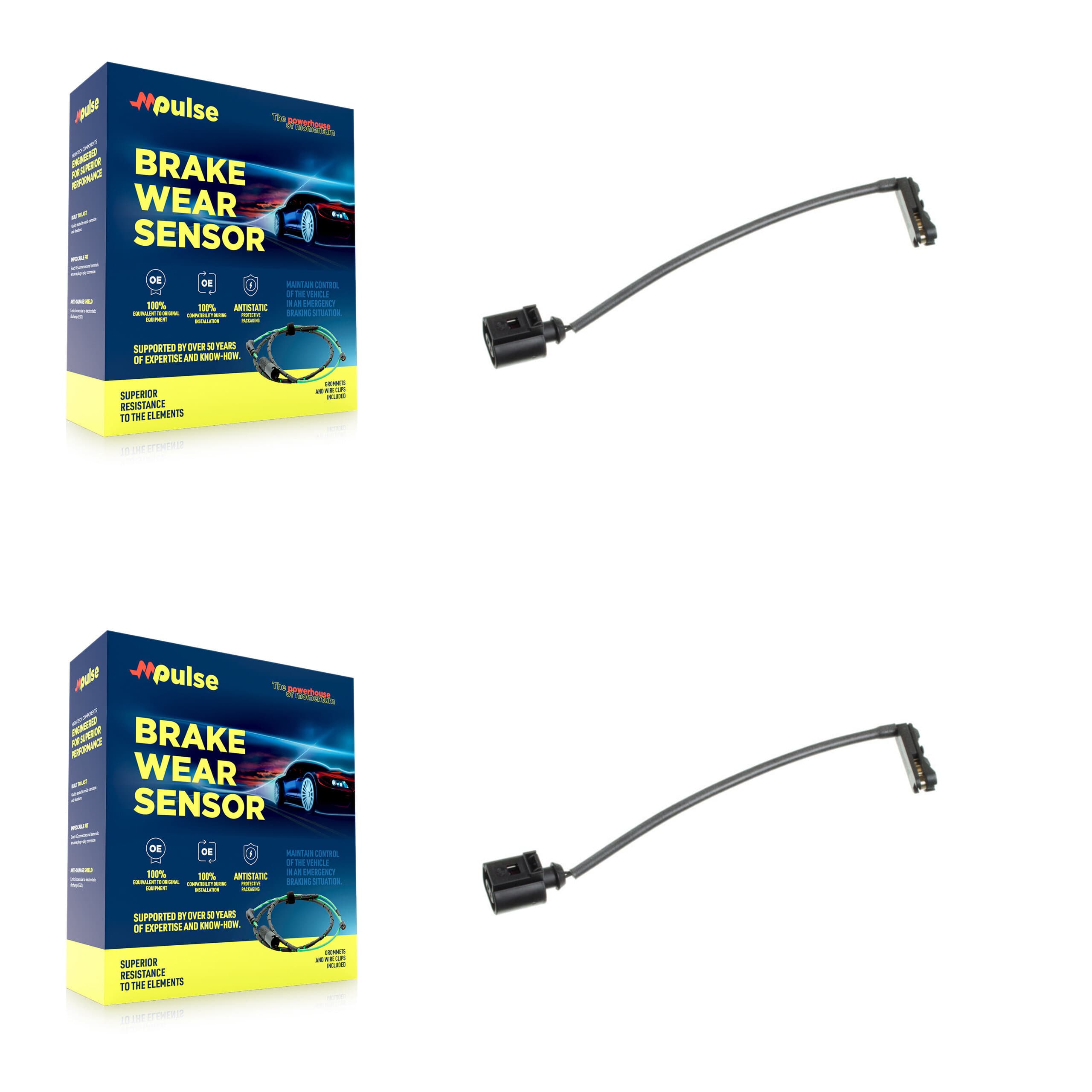 Mpulse - KSE-100075 - Front Disc Brake Pad Wear Sensor Kits image 1