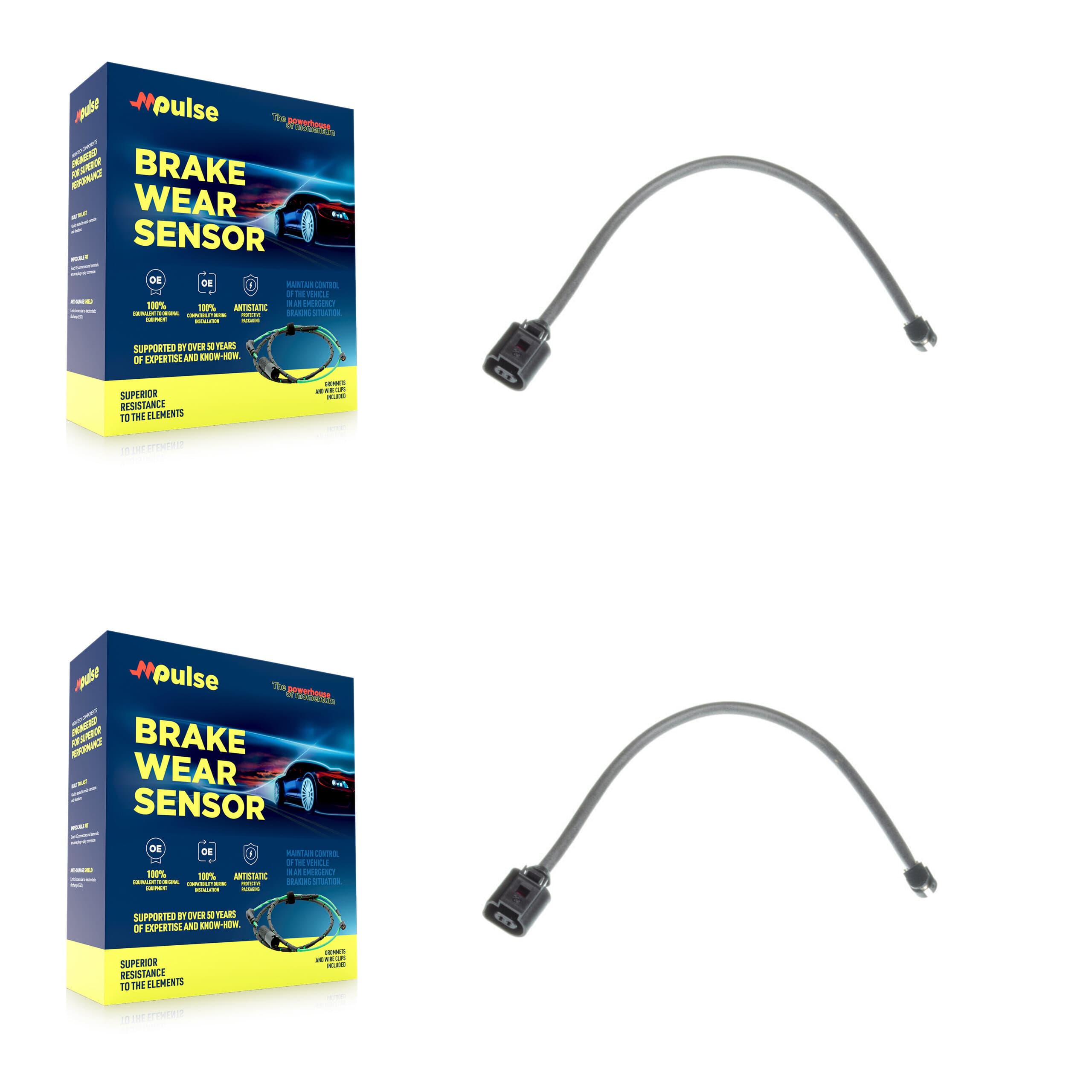 Mpulse - KSE-100087 - Front Disc Brake Pad Wear Sensor Kits image 1