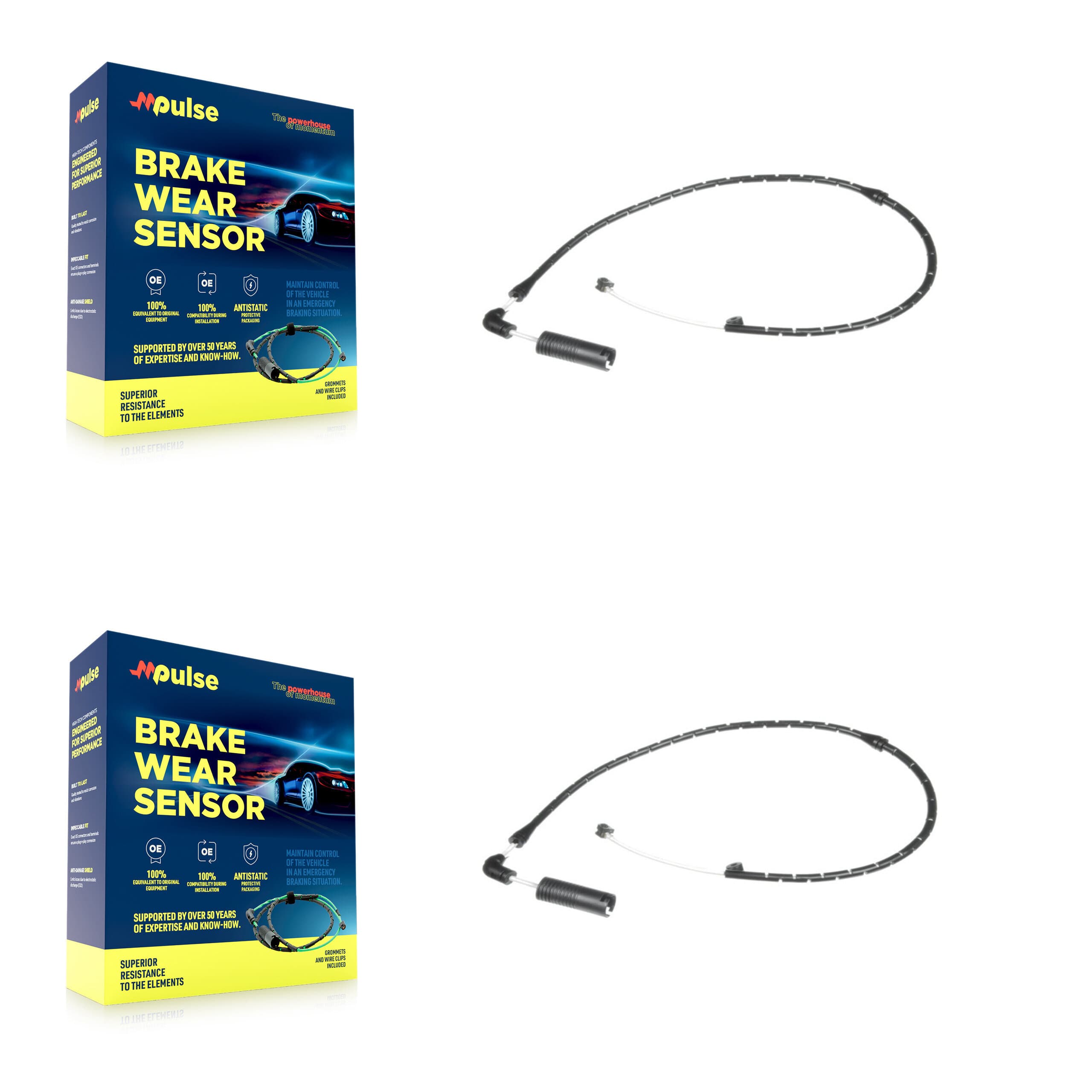 Mpulse - KSE-100093 - Front Disc Brake Pad Wear Sensor Kits image 1