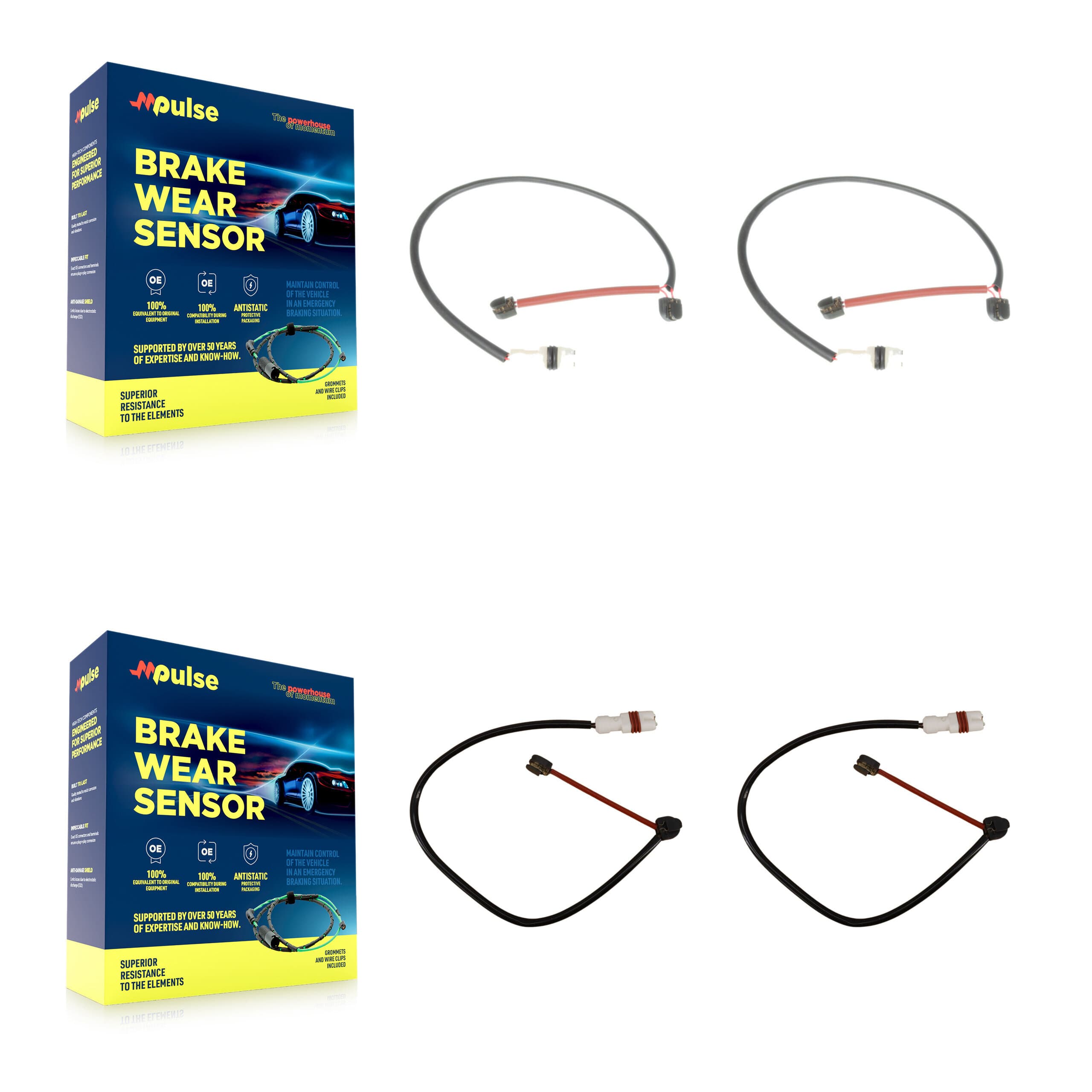 Mpulse - KSE-100114 - Front and Rear Disc Brake Pad Wear Sensor Kits image 1