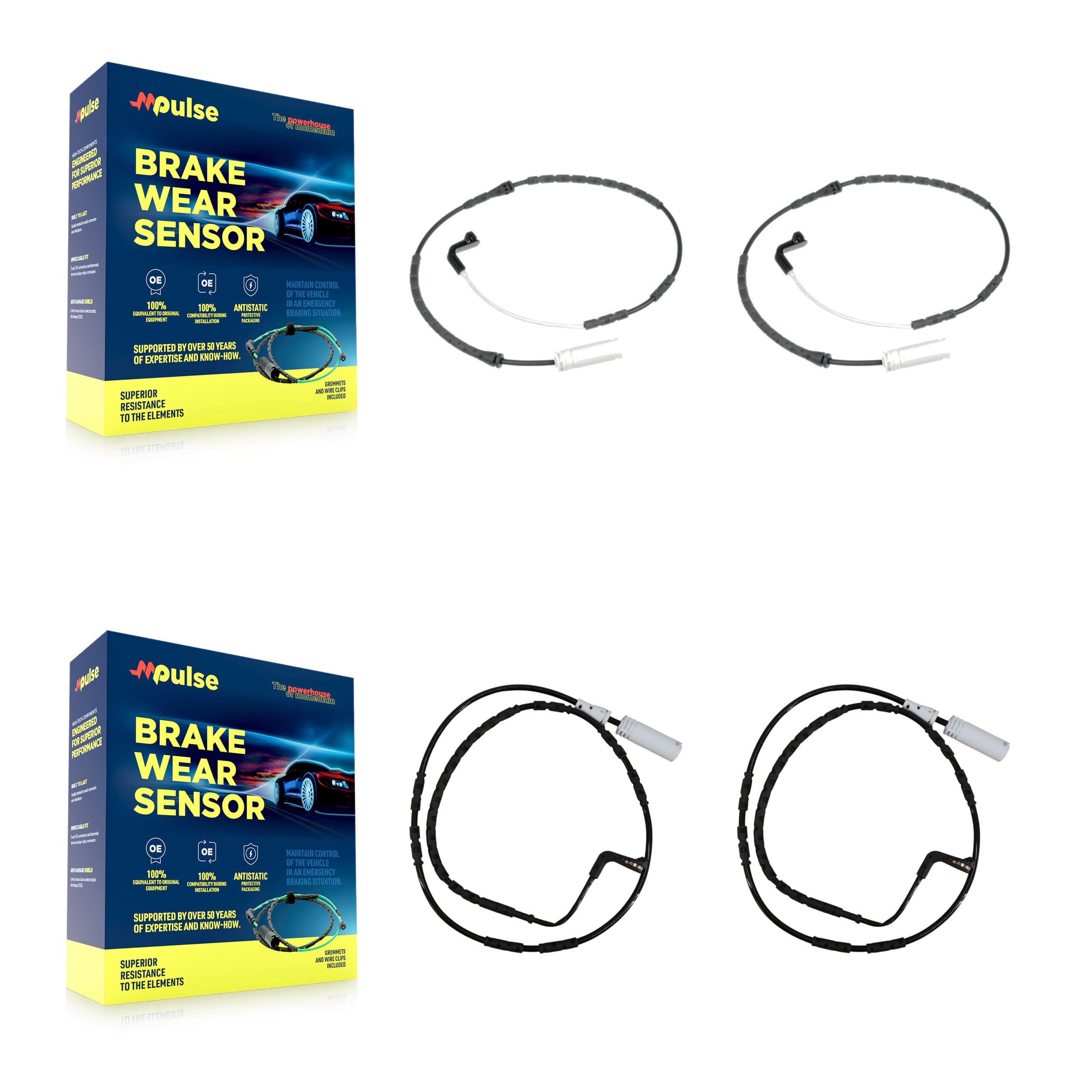 Mpulse - KSE-100148 - Front and Rear Disc Brake Pad Wear Sensor Kits image 1