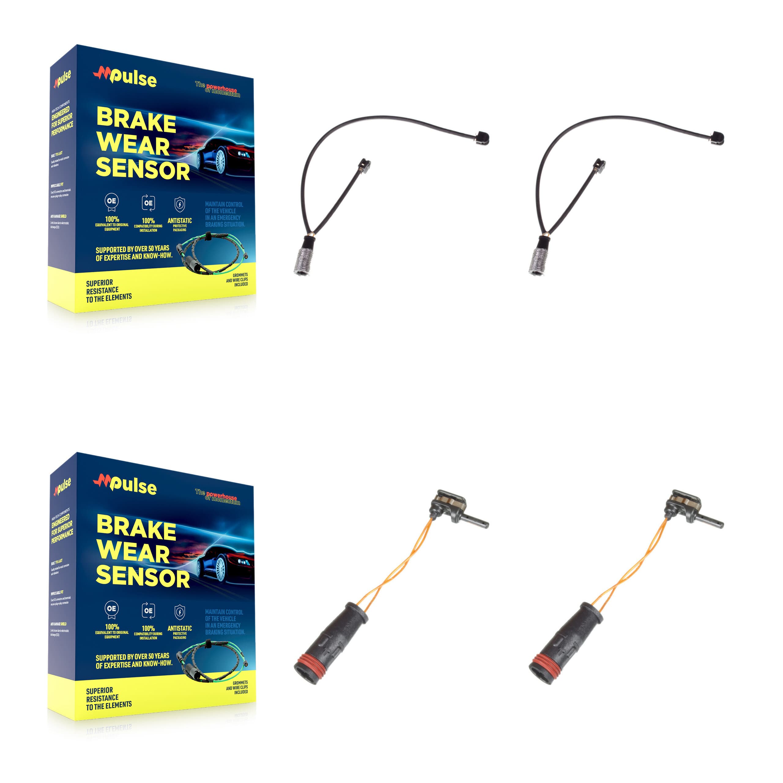 Mpulse - KSE-100203 - Front and Rear Disc Brake Pad Wear Sensor Kits image 1