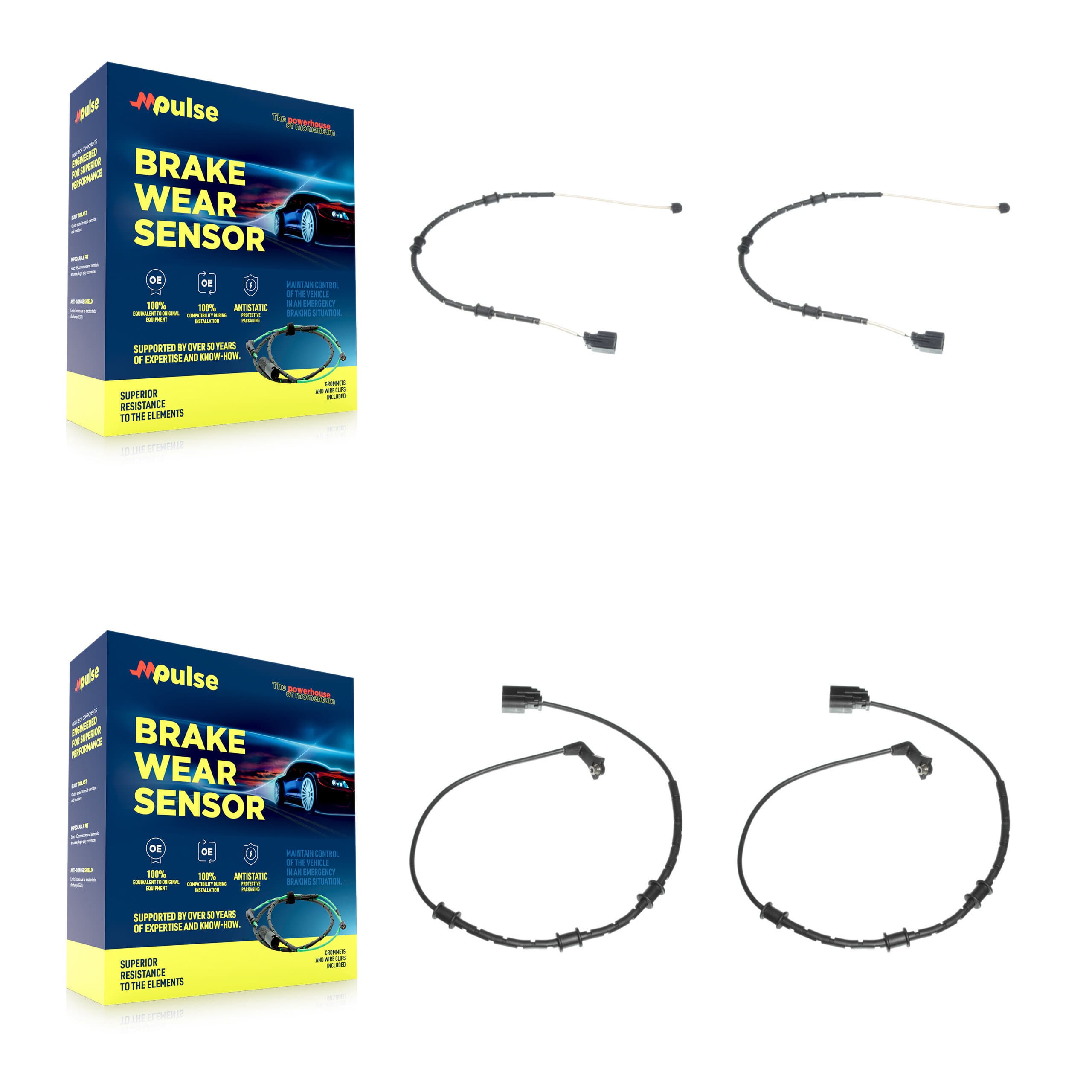 Mpulse - KSE-100209 - Front and Rear Disc Brake Pad Wear Sensor Kits image 1
