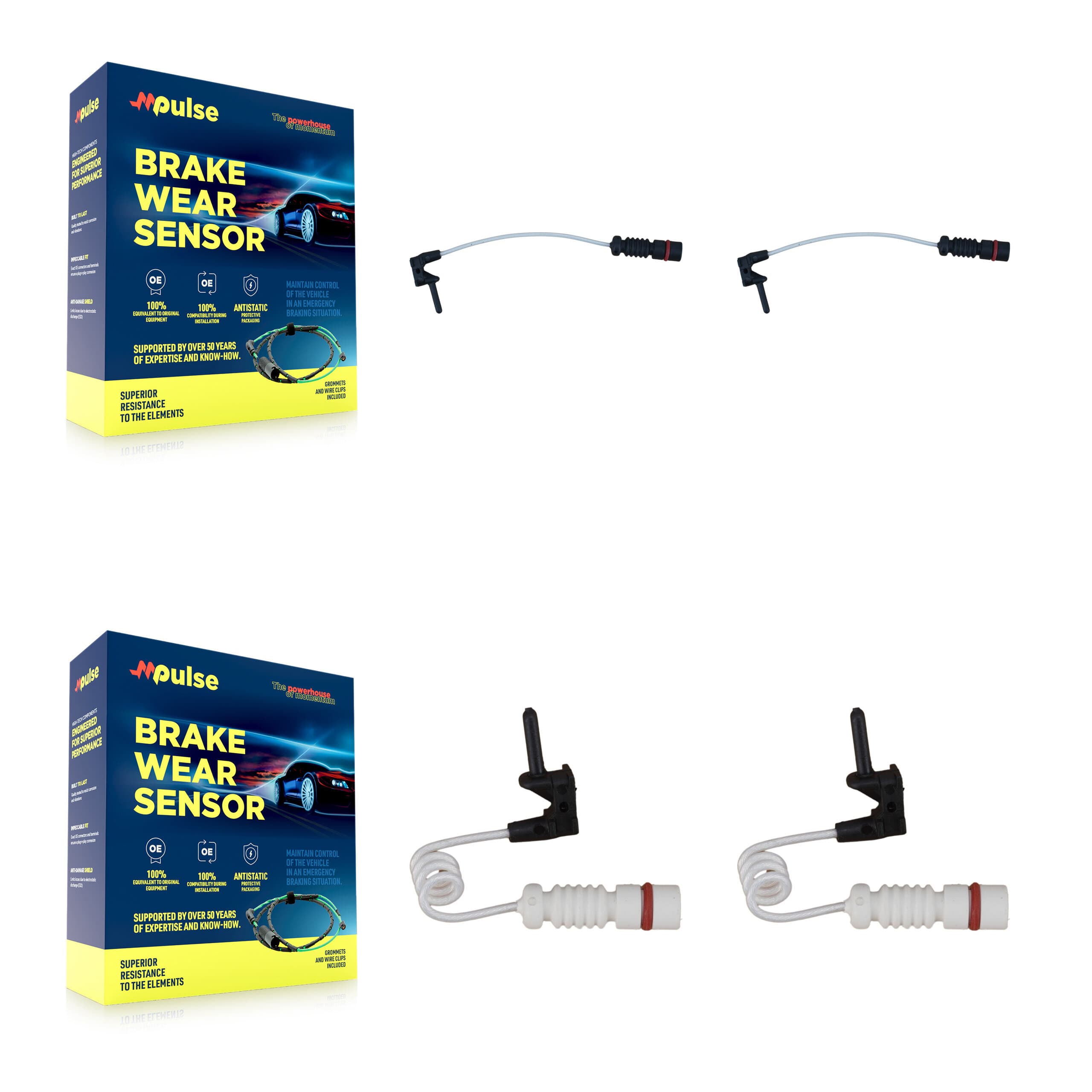 Mpulse - KSE-100219 - Front and Rear Disc Brake Pad Wear Sensor Kits image 1