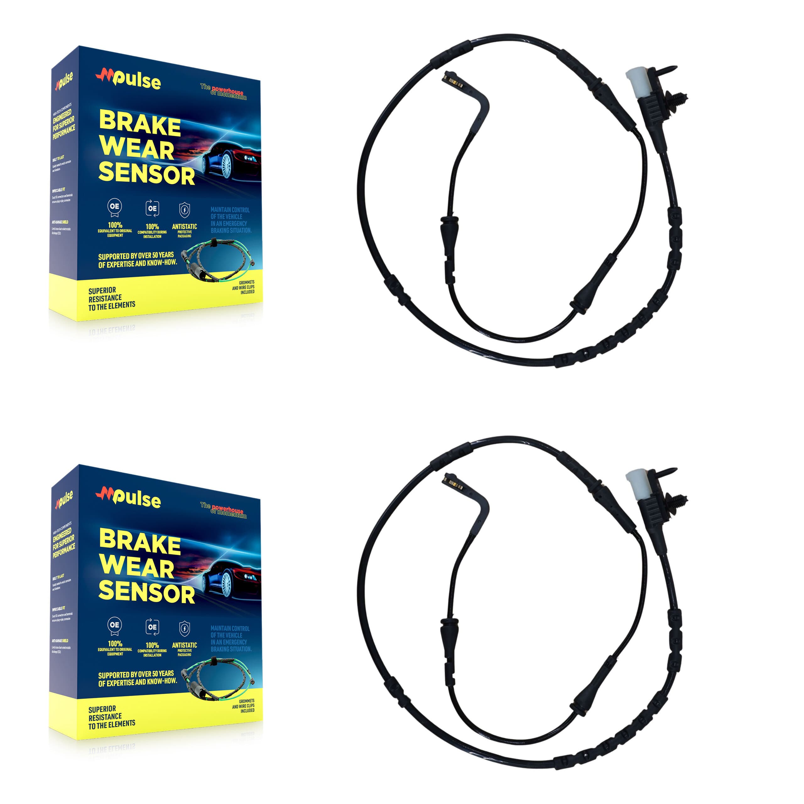 Mpulse - KSE-100253 - Rear Disc Brake Pad Wear Sensor Kits image 1