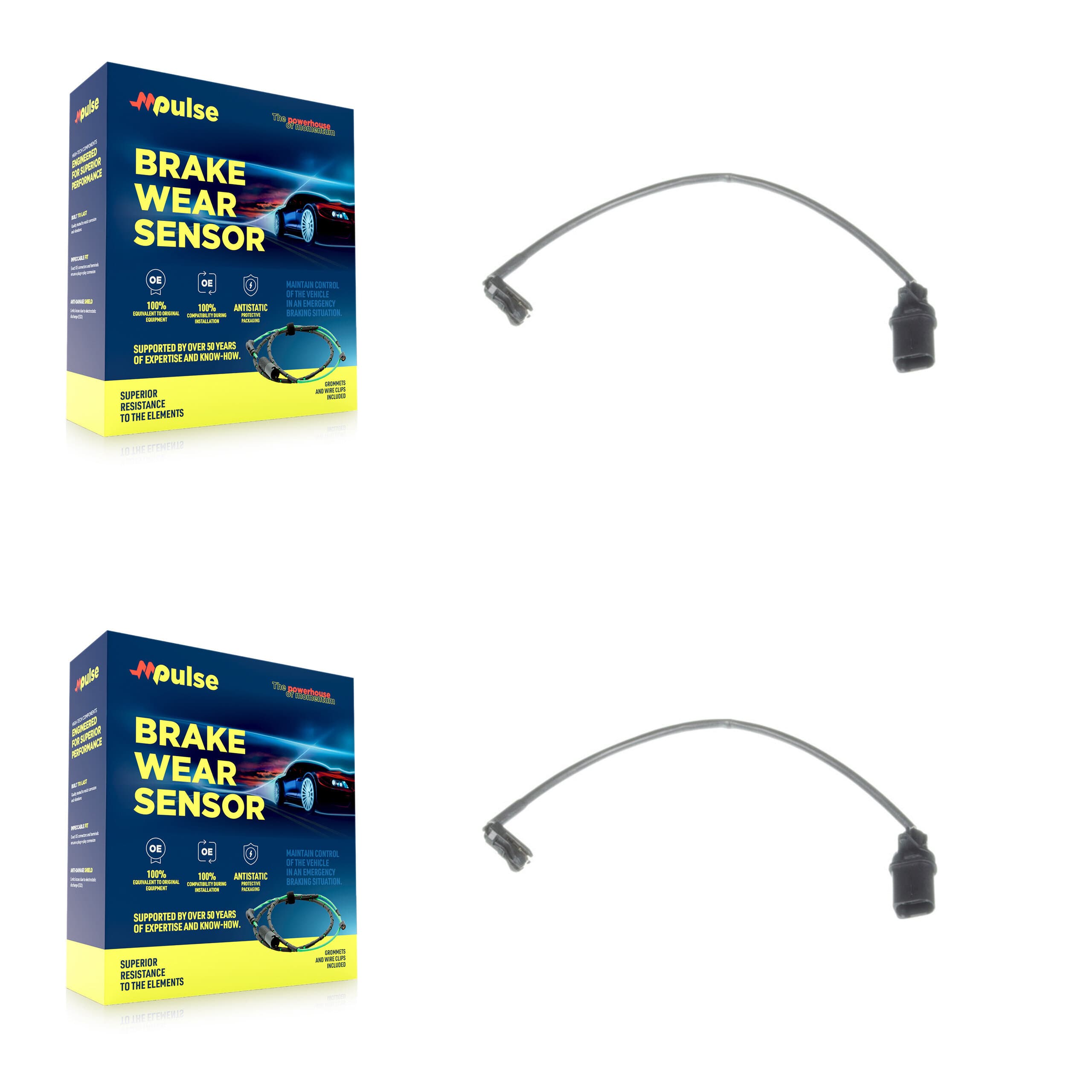 Mpulse - KSE-100261 - Rear Disc Brake Pad Wear Sensor Kits image 1