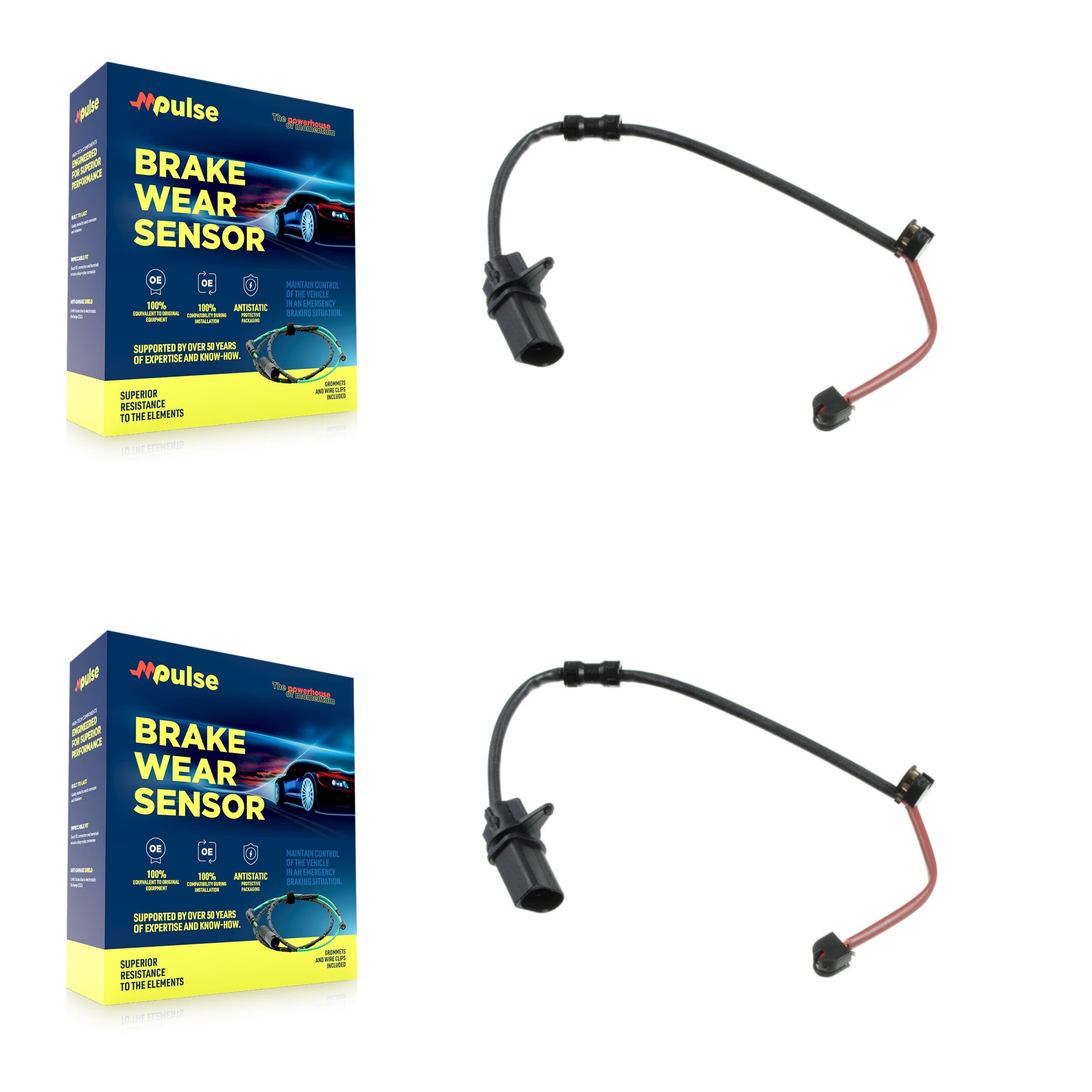 Mpulse - KSE-100268 - Rear Disc Brake Pad Wear Sensor Kits image 1