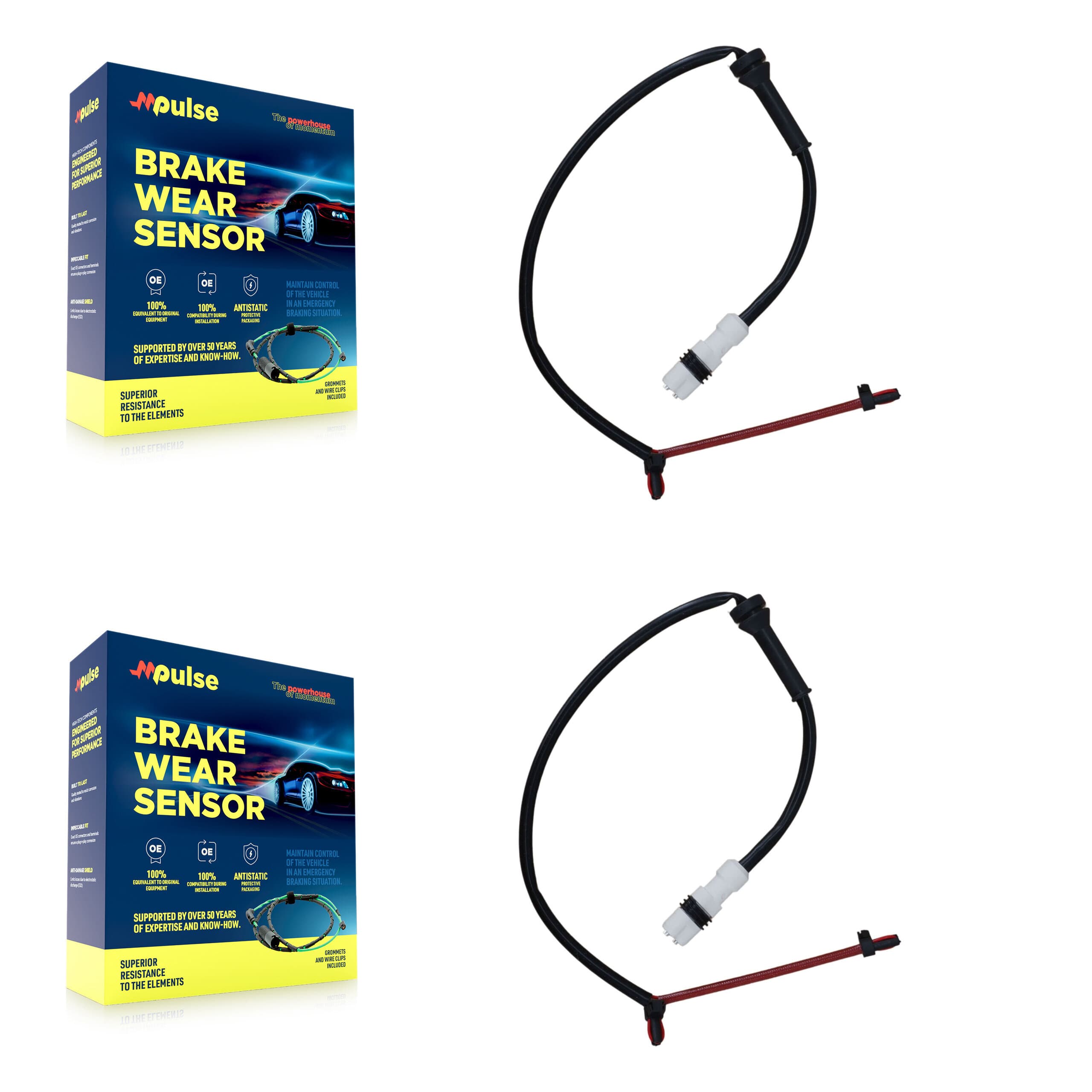 Mpulse - KSE-100284 - Rear Disc Brake Pad Wear Sensor Kits image 1