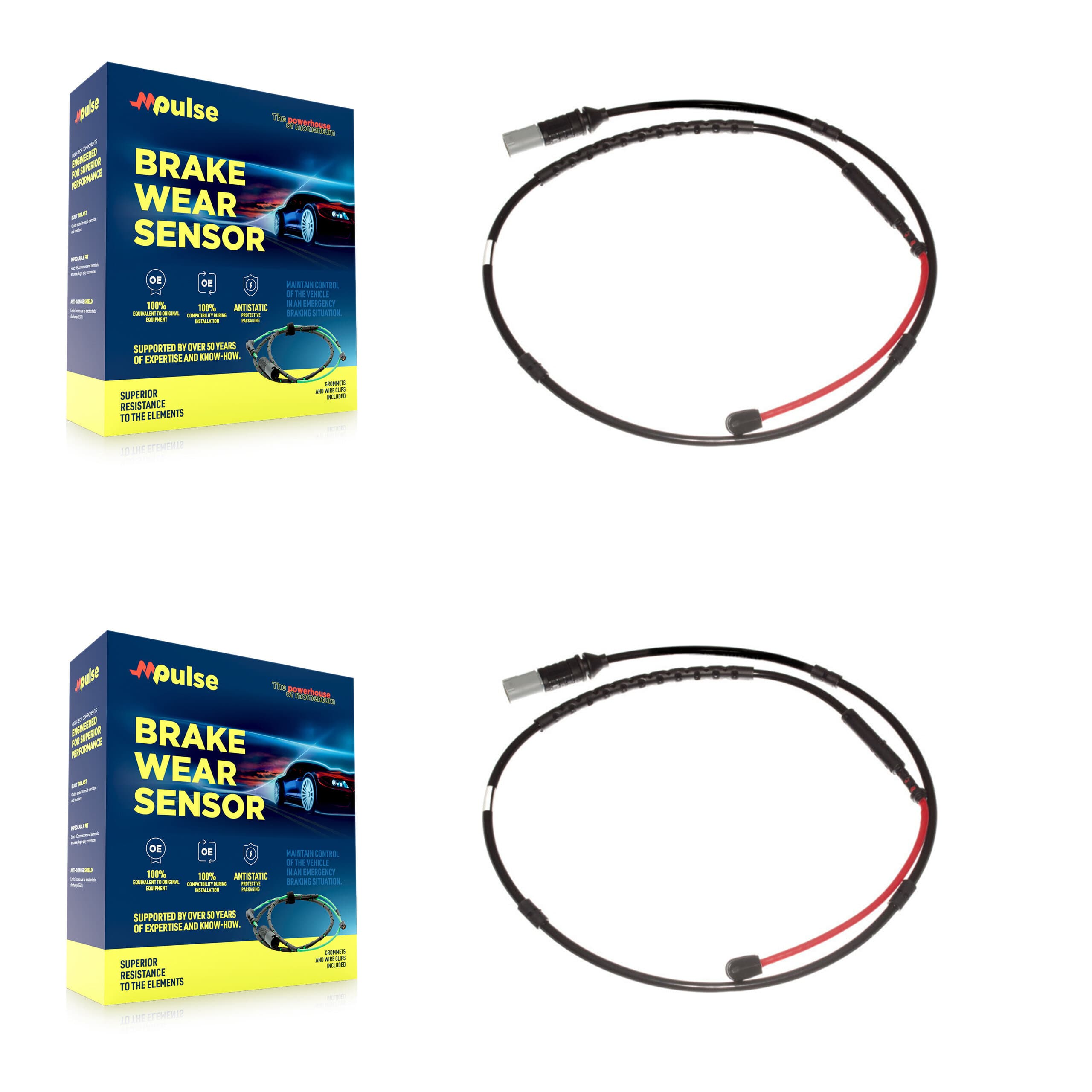 Mpulse - KSE-100287 - Rear Disc Brake Pad Wear Sensor Kits image 1