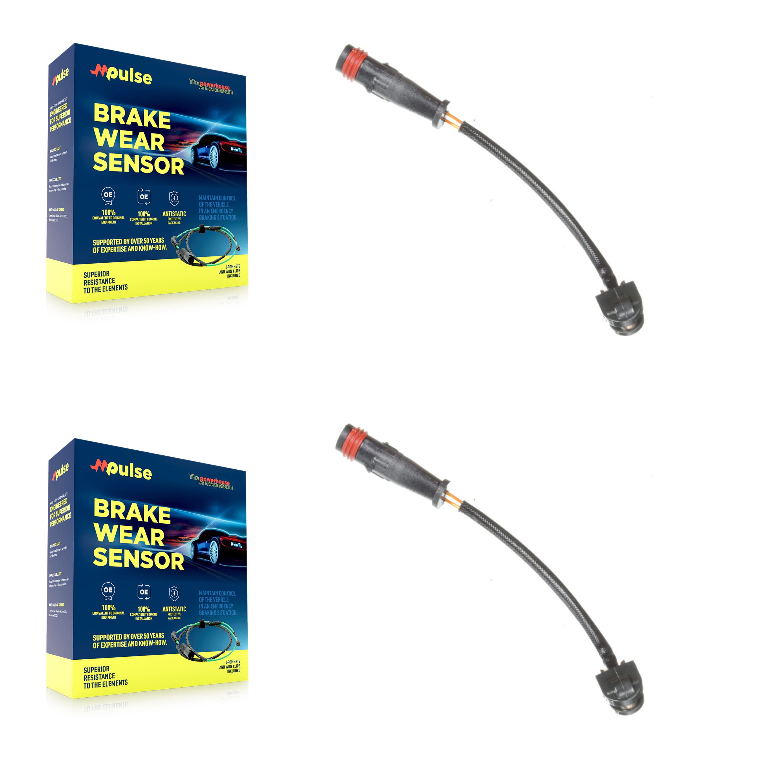 Mpulse - KSE-100295 - Rear Disc Brake Pad Wear Sensor Kits image 1