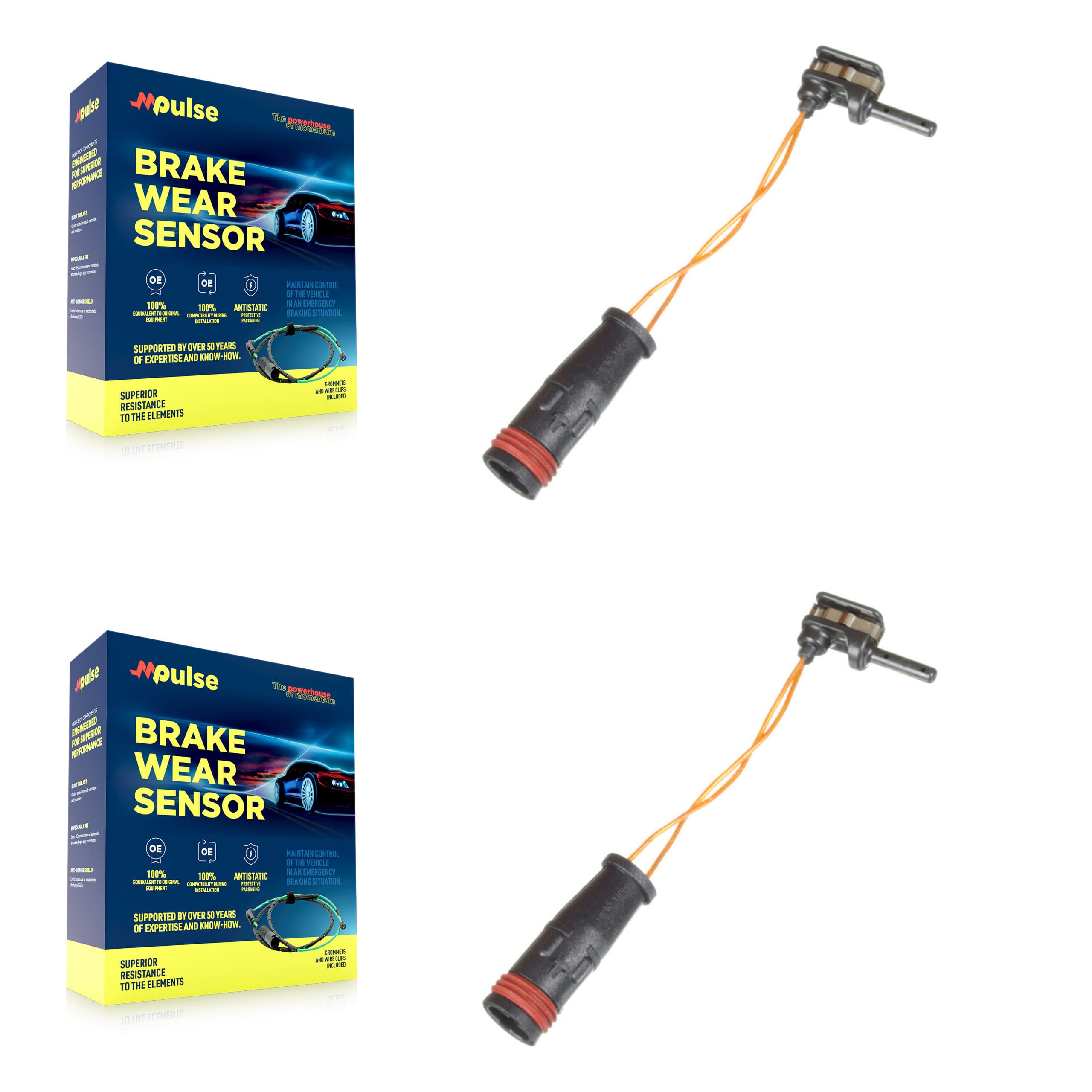 Mpulse - KSE-100296 - Rear Disc Brake Pad Wear Sensor Kits image 1