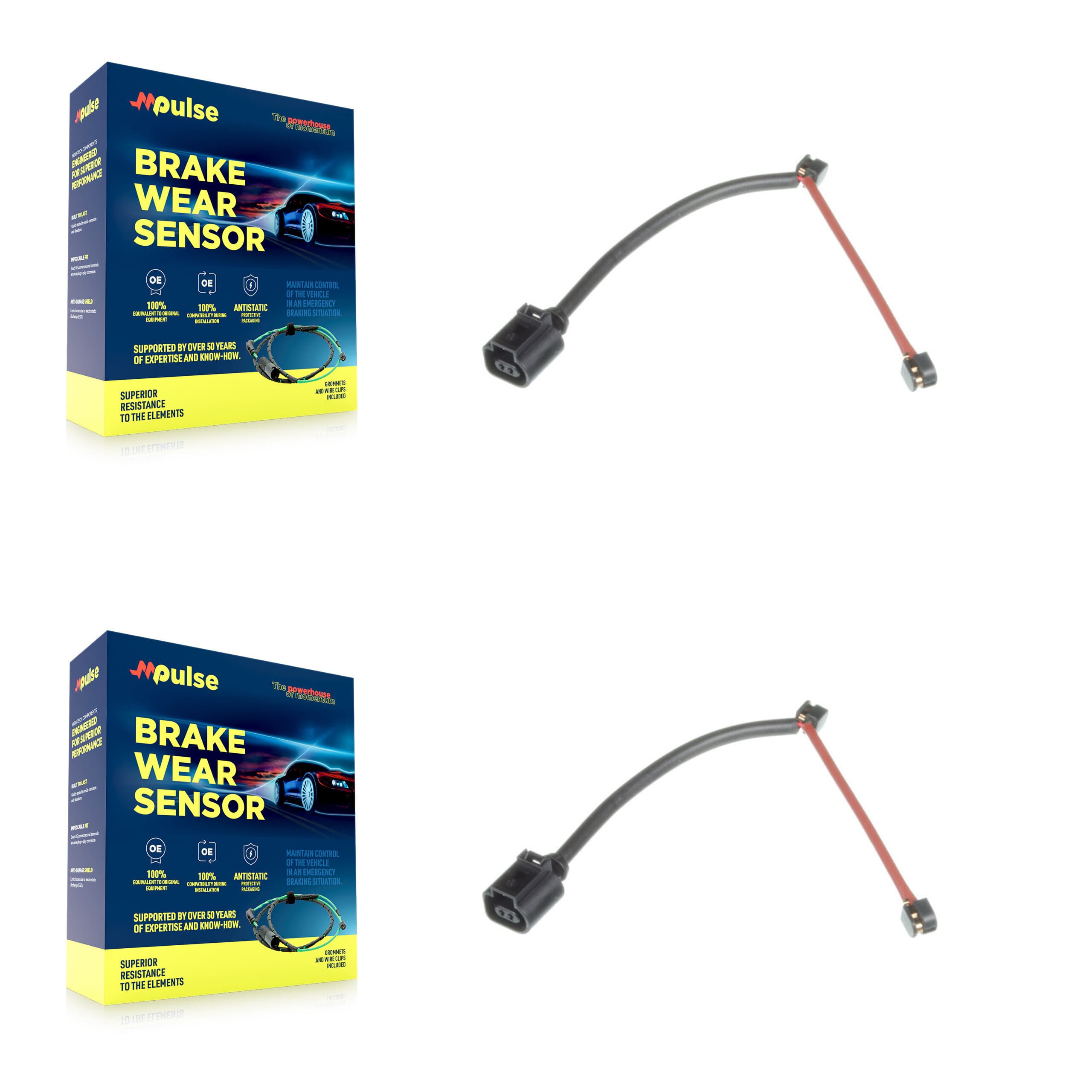 Mpulse - KSE-100302 - Rear Disc Brake Pad Wear Sensor Kits image 1