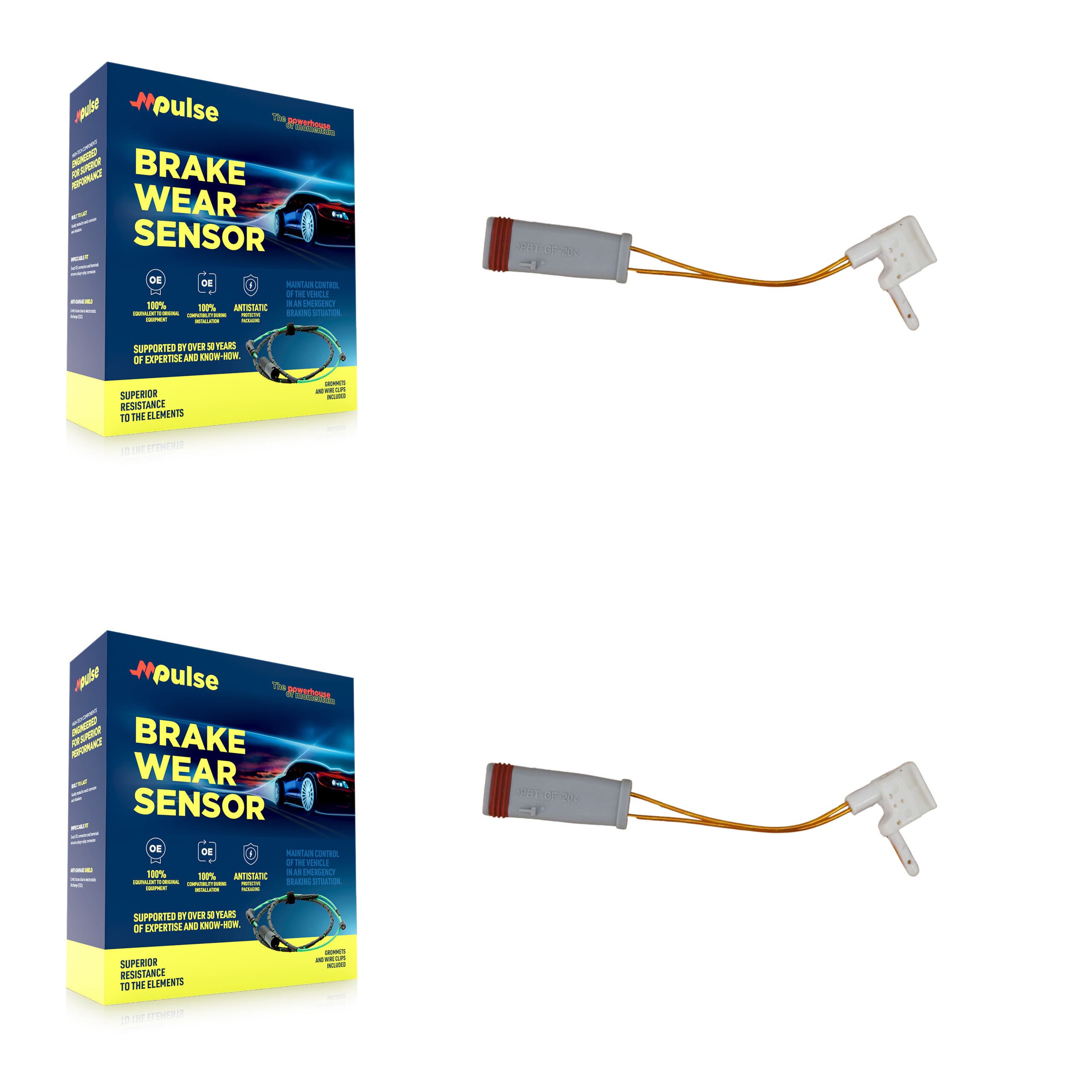 Mpulse - KSE-100348 - Front Disc Brake Pad Wear Sensor Kits image 1