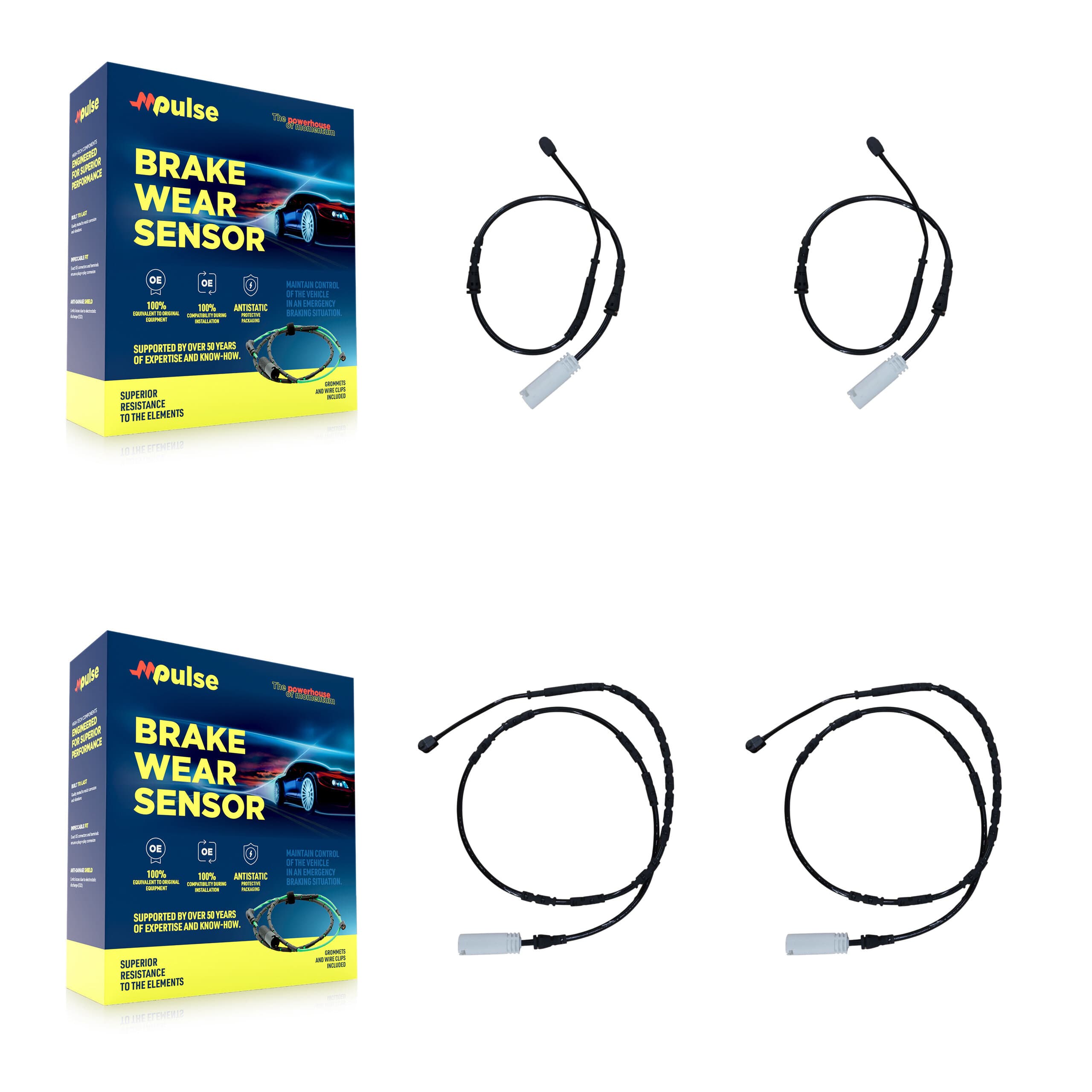 Mpulse - KSE-100409 - Front and Rear Disc Brake Pad Wear Sensor Kits image 1