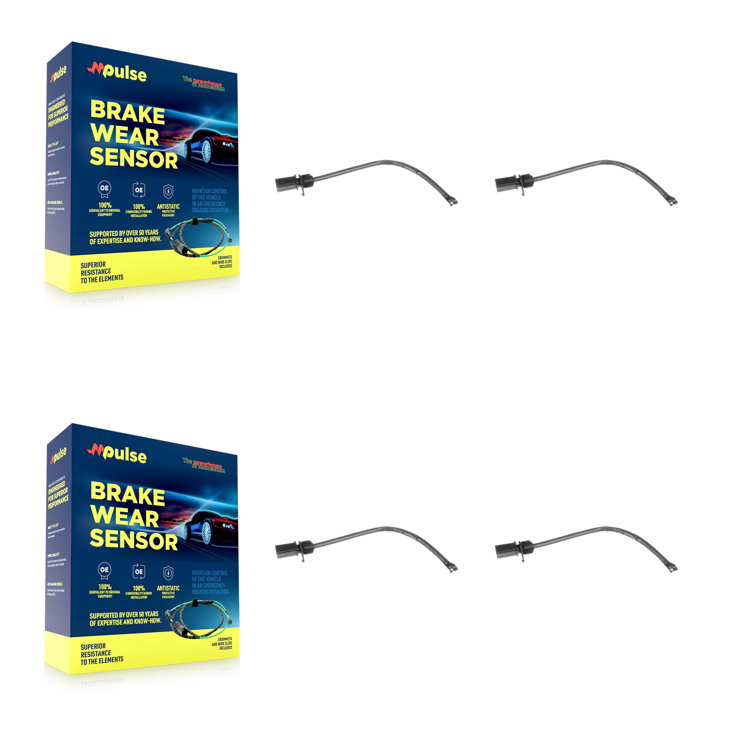 Mpulse - KSE-100415 - Front and Rear Disc Brake Pad Wear Sensor Kits image 1