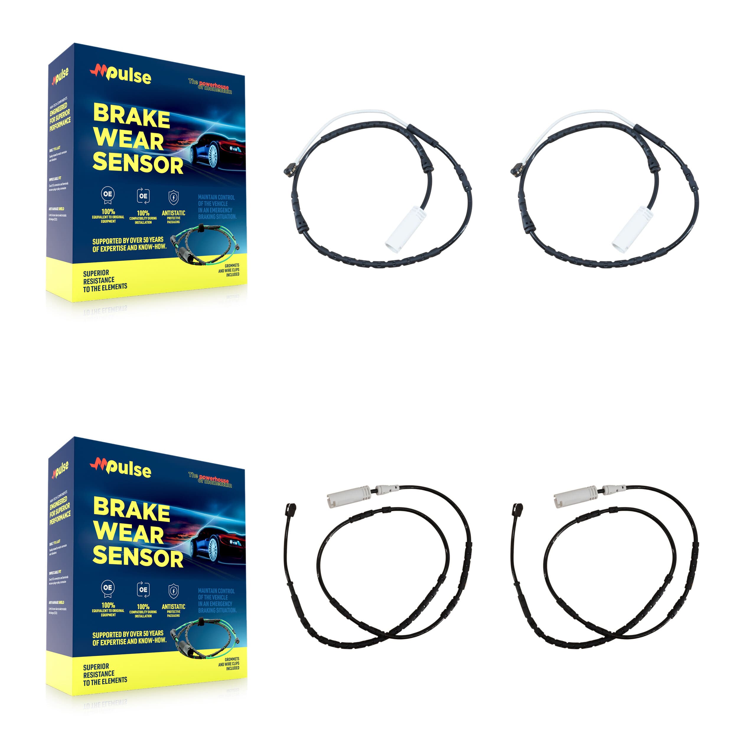 Mpulse - KSE-100419 - Front and Rear Disc Brake Pad Wear Sensor Kits image 1