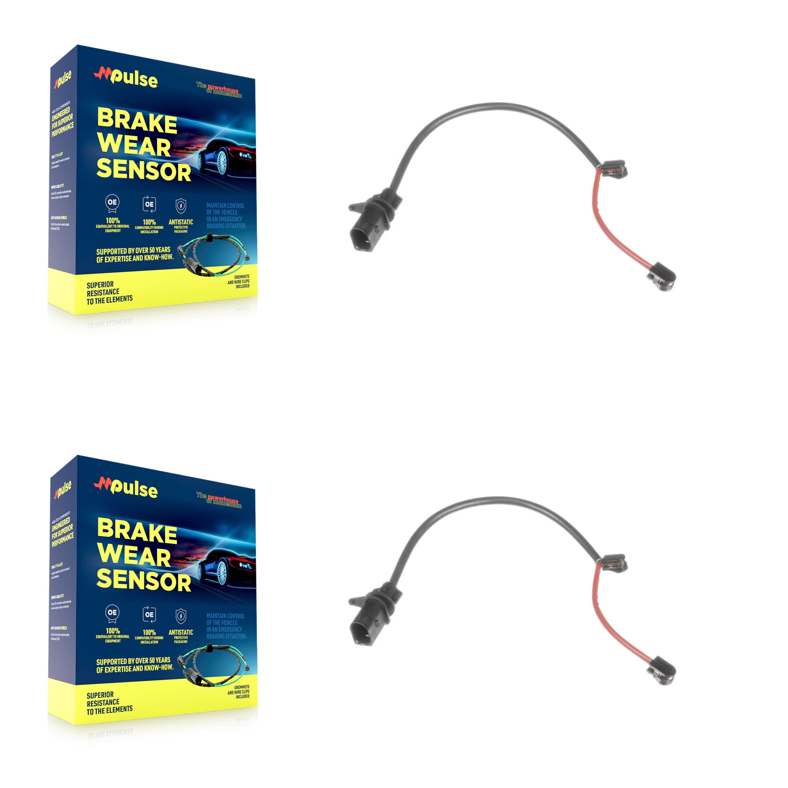 Mpulse - KSE-100461 - Rear Disc Brake Pad Wear Sensor Kits image 1