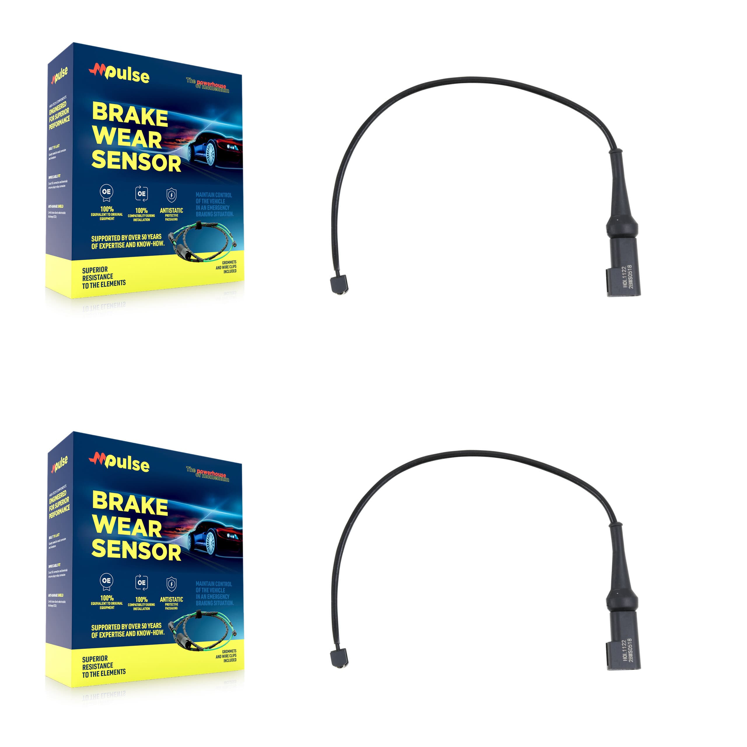 Mpulse - KSE-100493 - Front Disc Brake Pad Wear Sensor Kits image 1