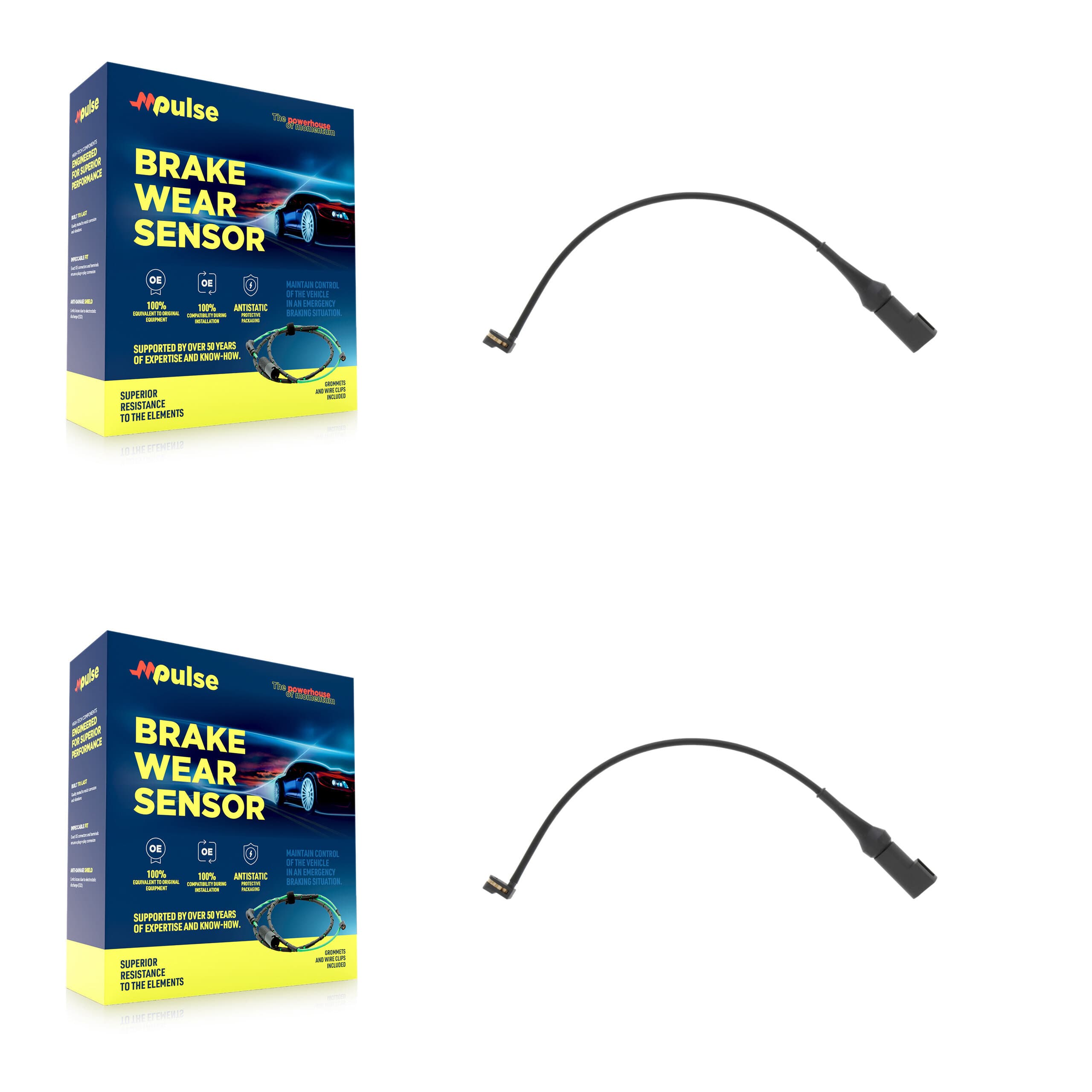 Mpulse - KSE-100494 - Front Disc Brake Pad Wear Sensor Kits image 1