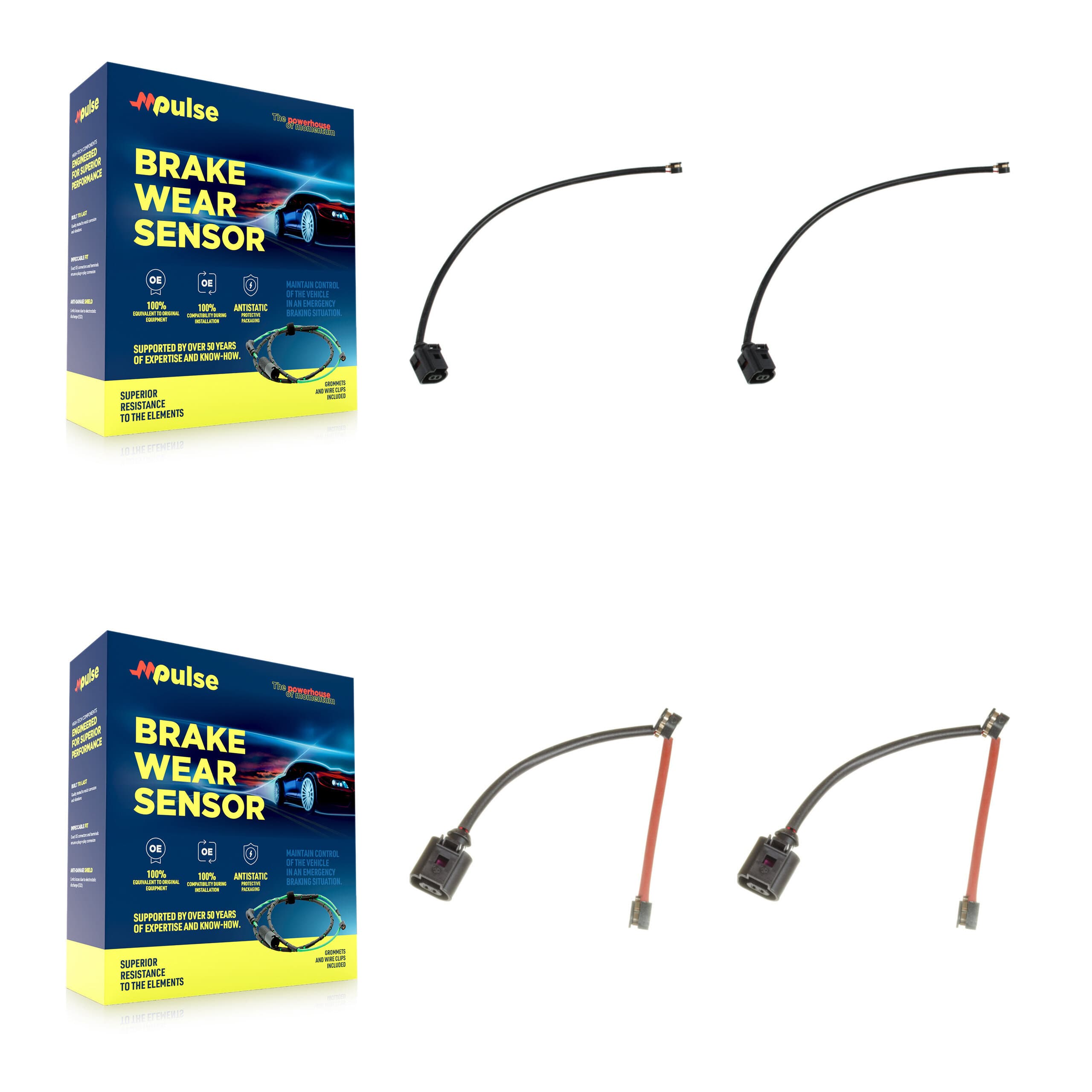 Mpulse - KSE-100501 - Front and Rear Disc Brake Pad Wear Sensor Kits image 1