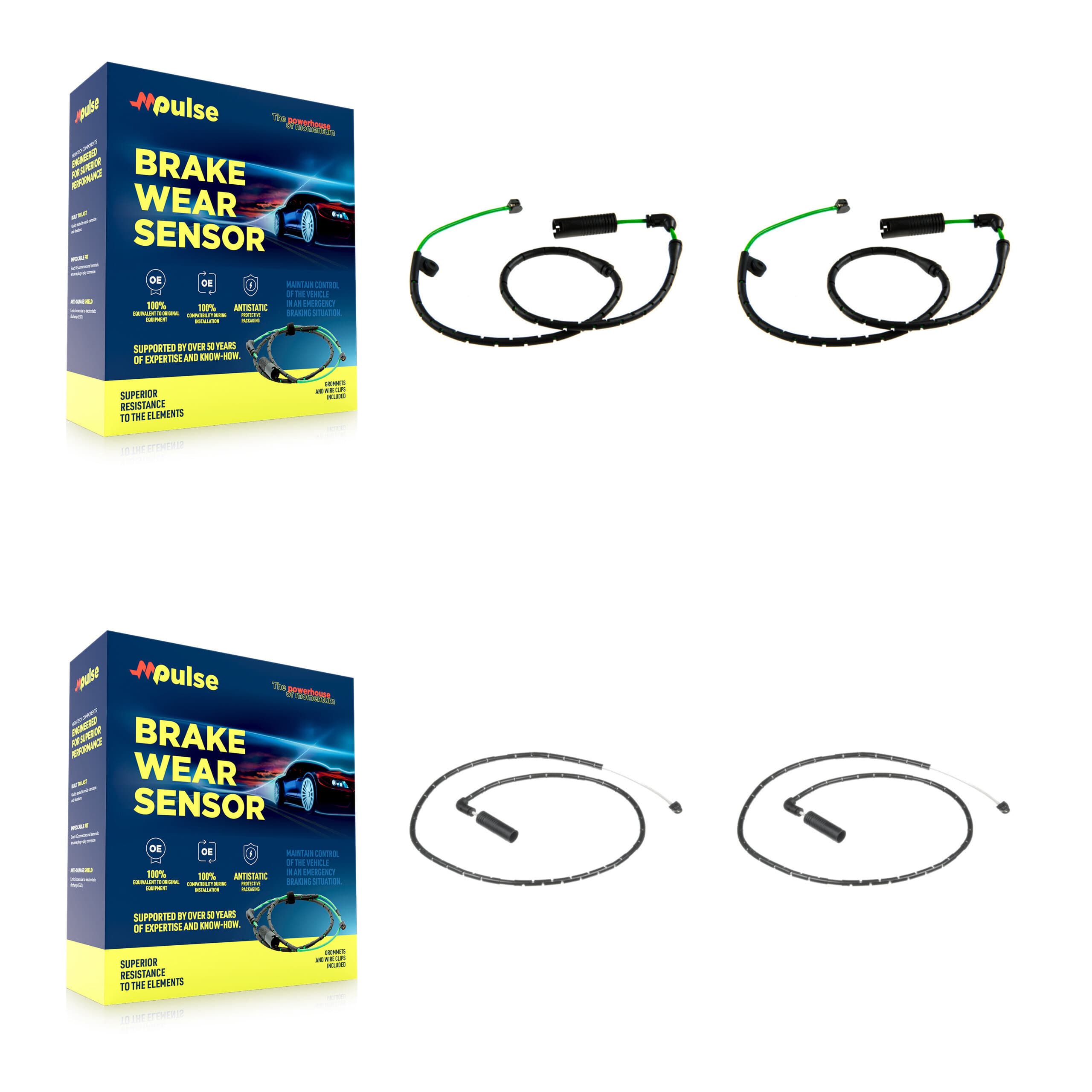 Mpulse - KSE-100507 - Front and Rear Disc Brake Pad Wear Sensor Kits image 1