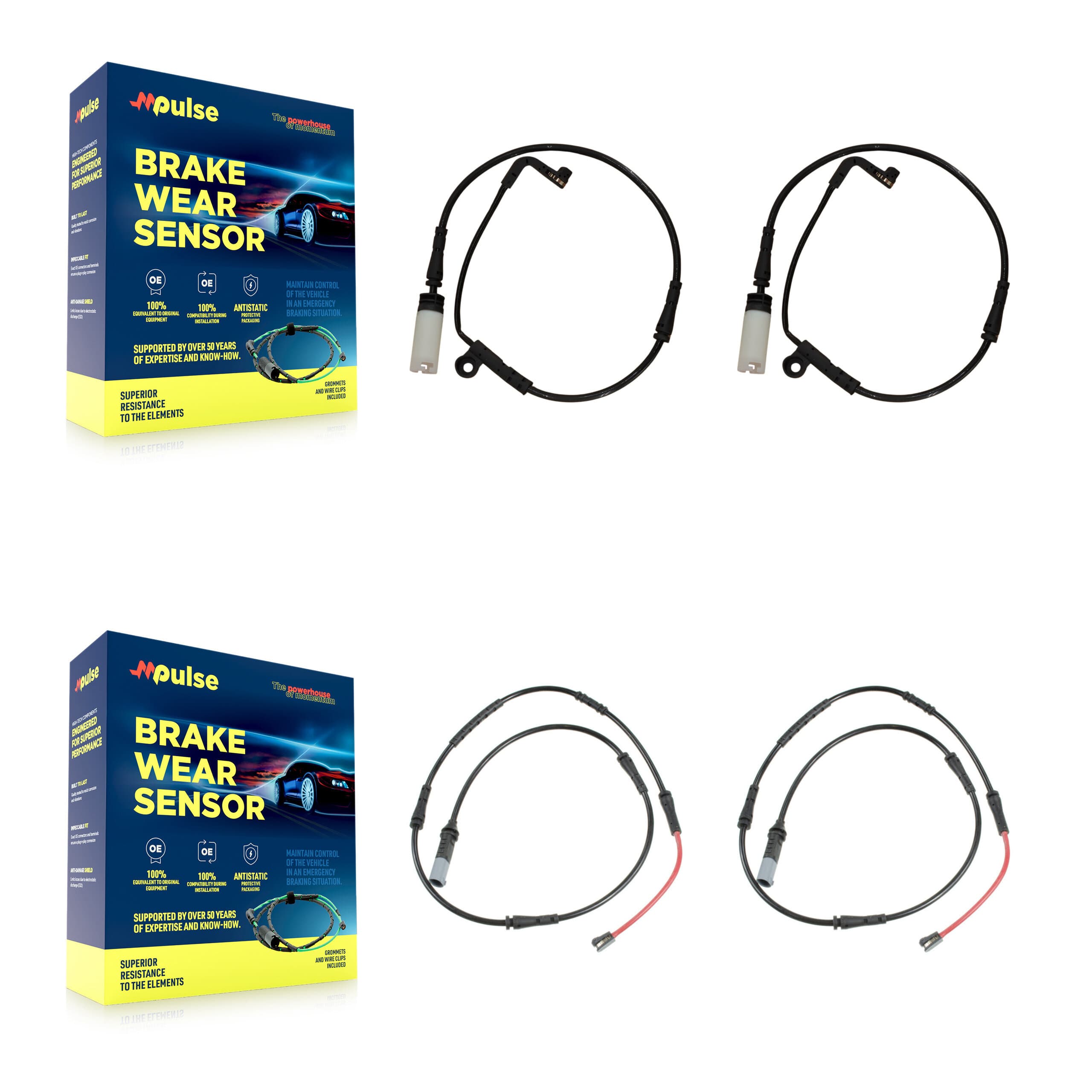 Mpulse - KSE-100512 - Front and Rear Disc Brake Pad Wear Sensor Kits image 1