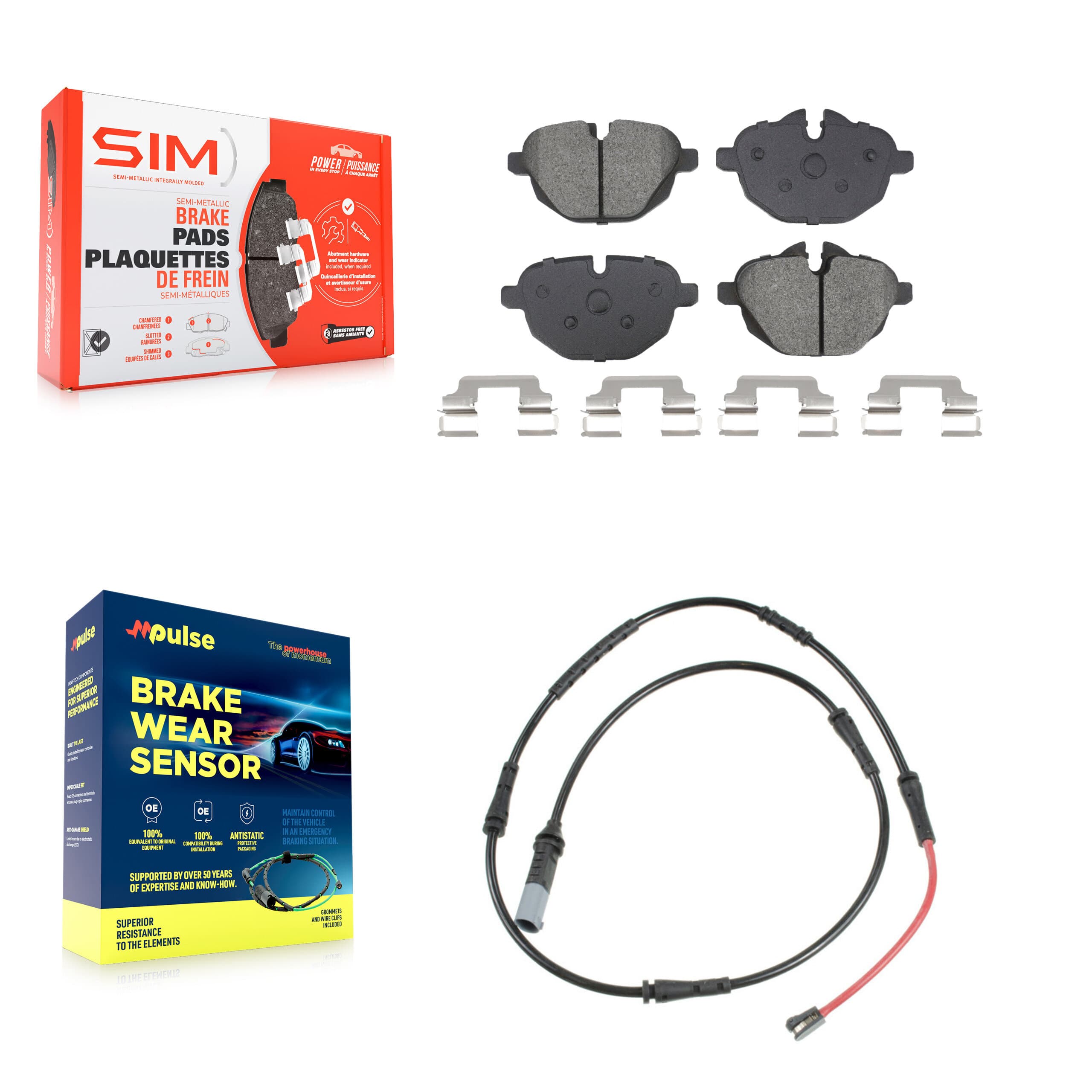 SIM - KSW-100921 - Rear Disc Brake Pad Kits image 1