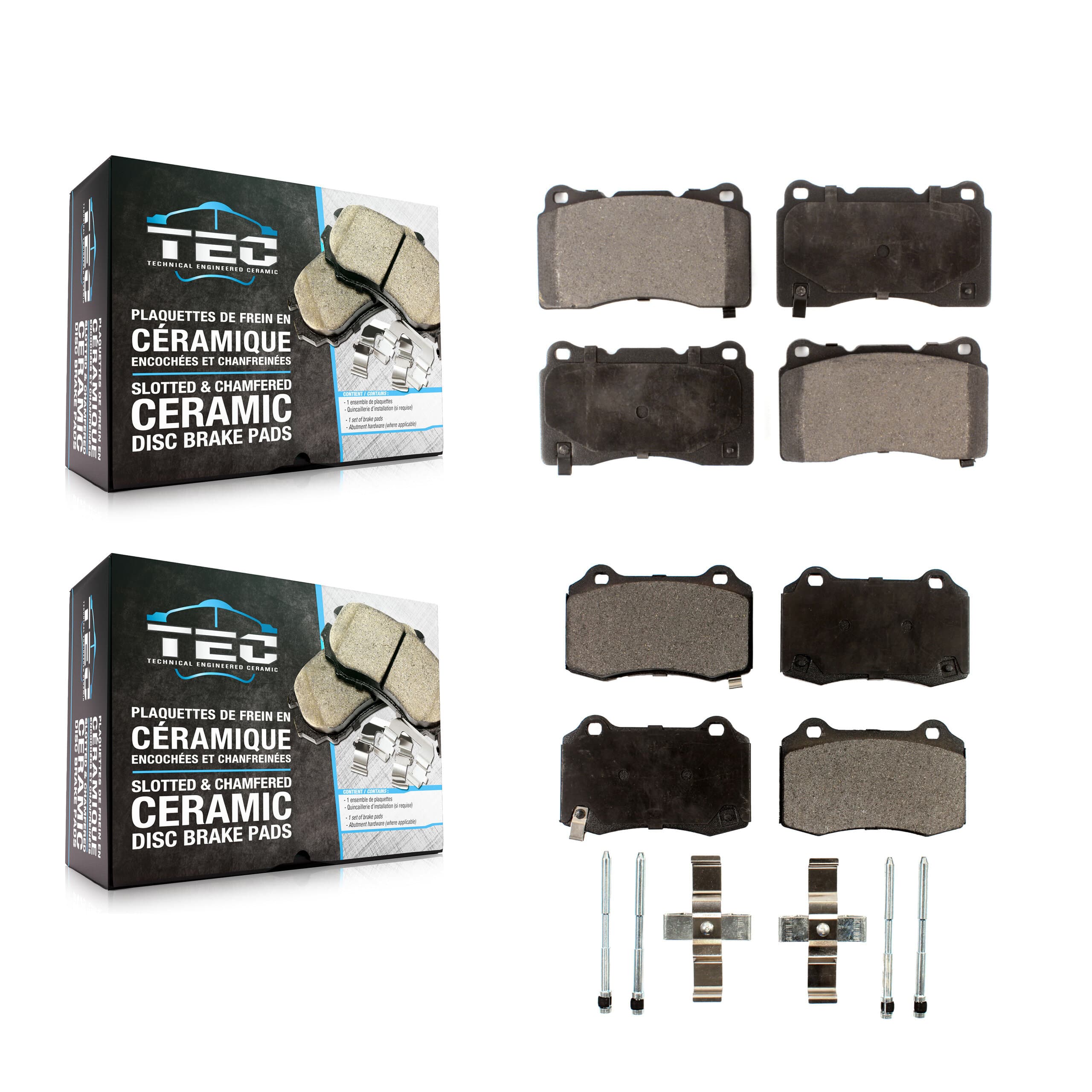 TEC - KTC-100006 - Front and Rear Disc Brake Pad Kits image 1