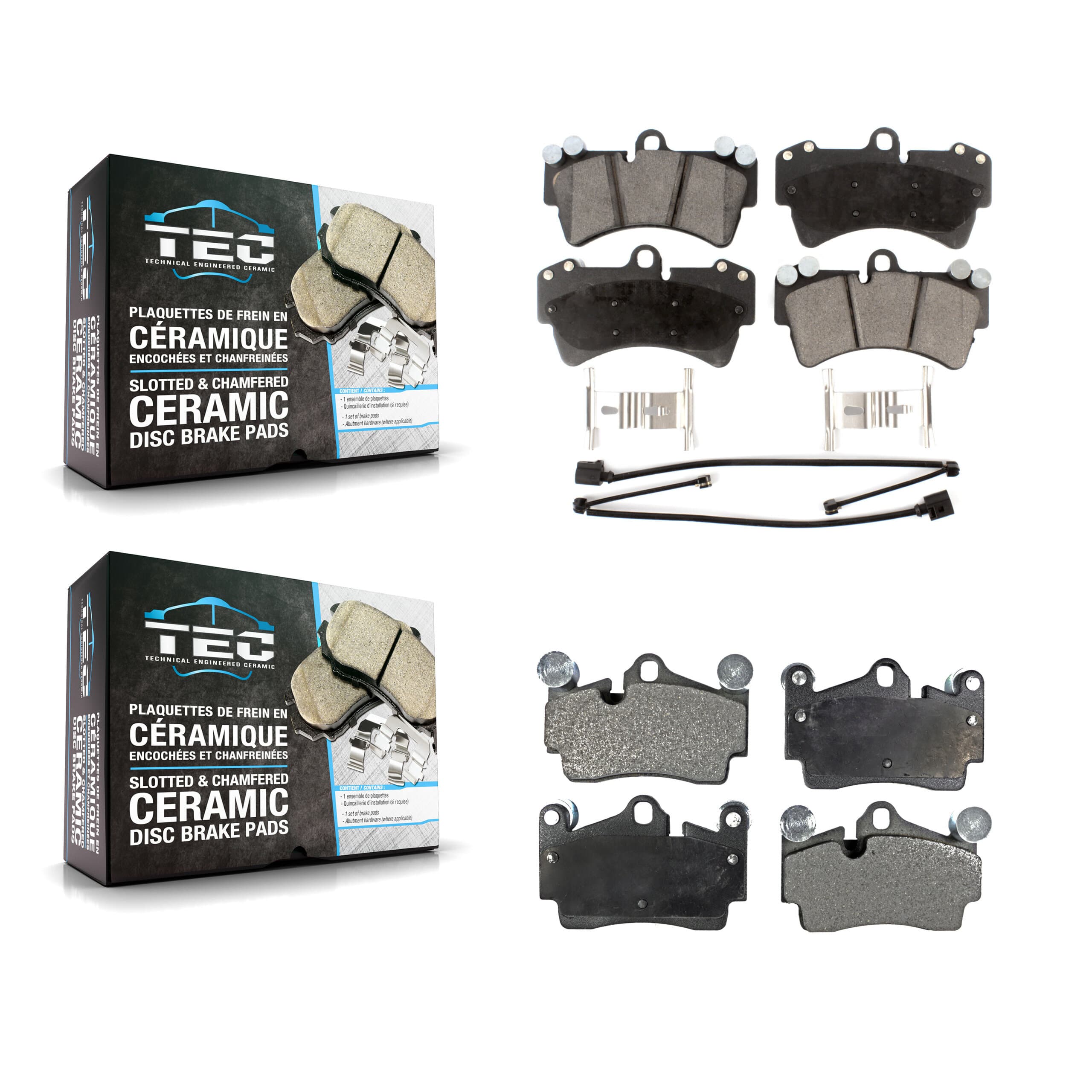 TEC - KTC-100017 - Front and Rear Disc Brake Pad Kits image 1