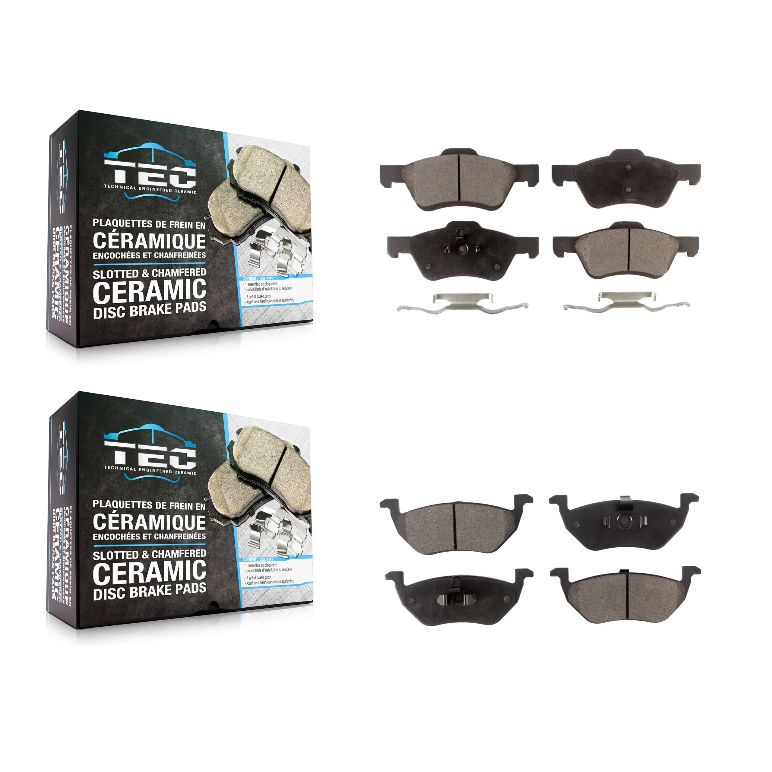 TEC - KTC-100034 - Front and Rear Disc Brake Pad Kits image 1
