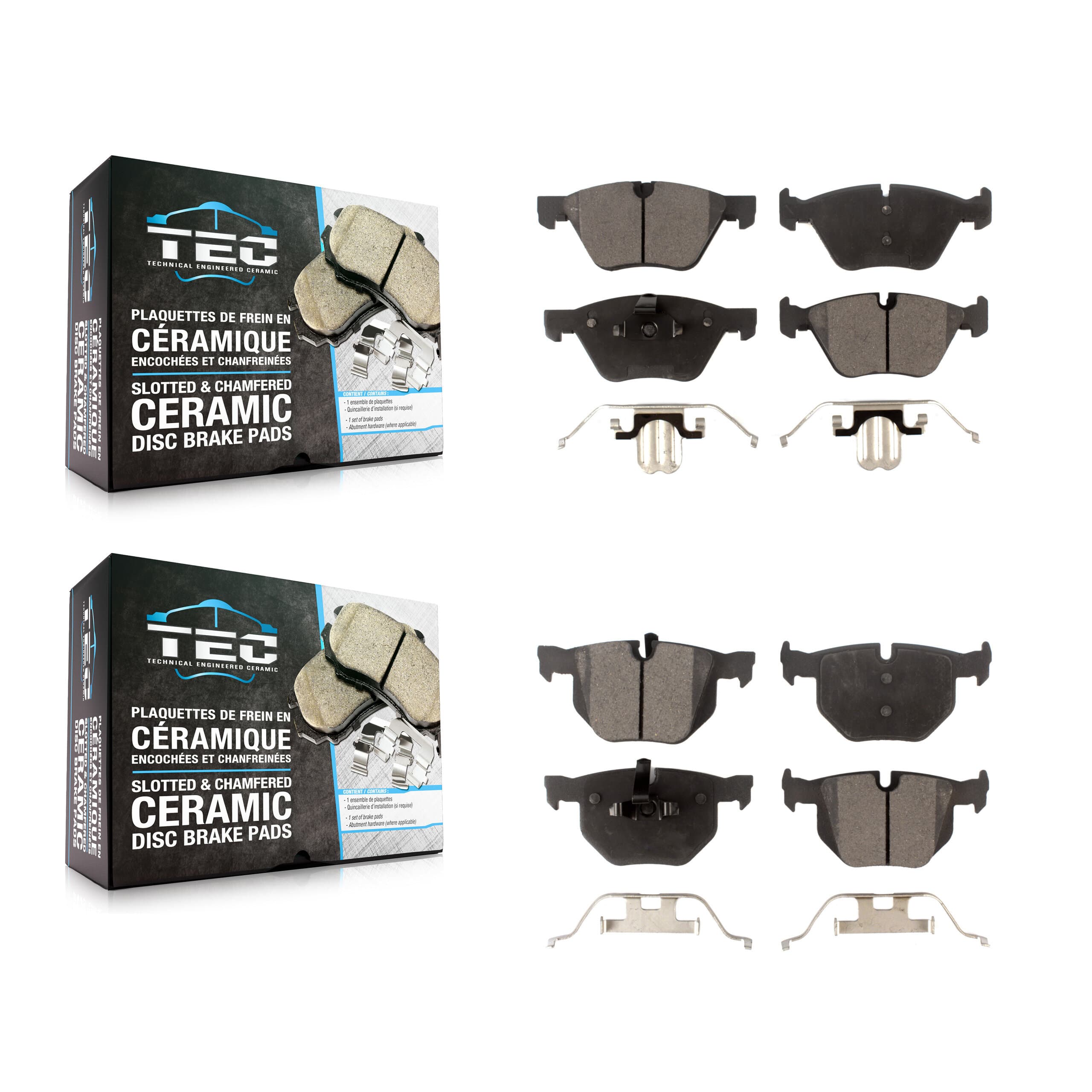 TEC - KTC-100040 - Front and Rear Disc Brake Pad Kits image 1